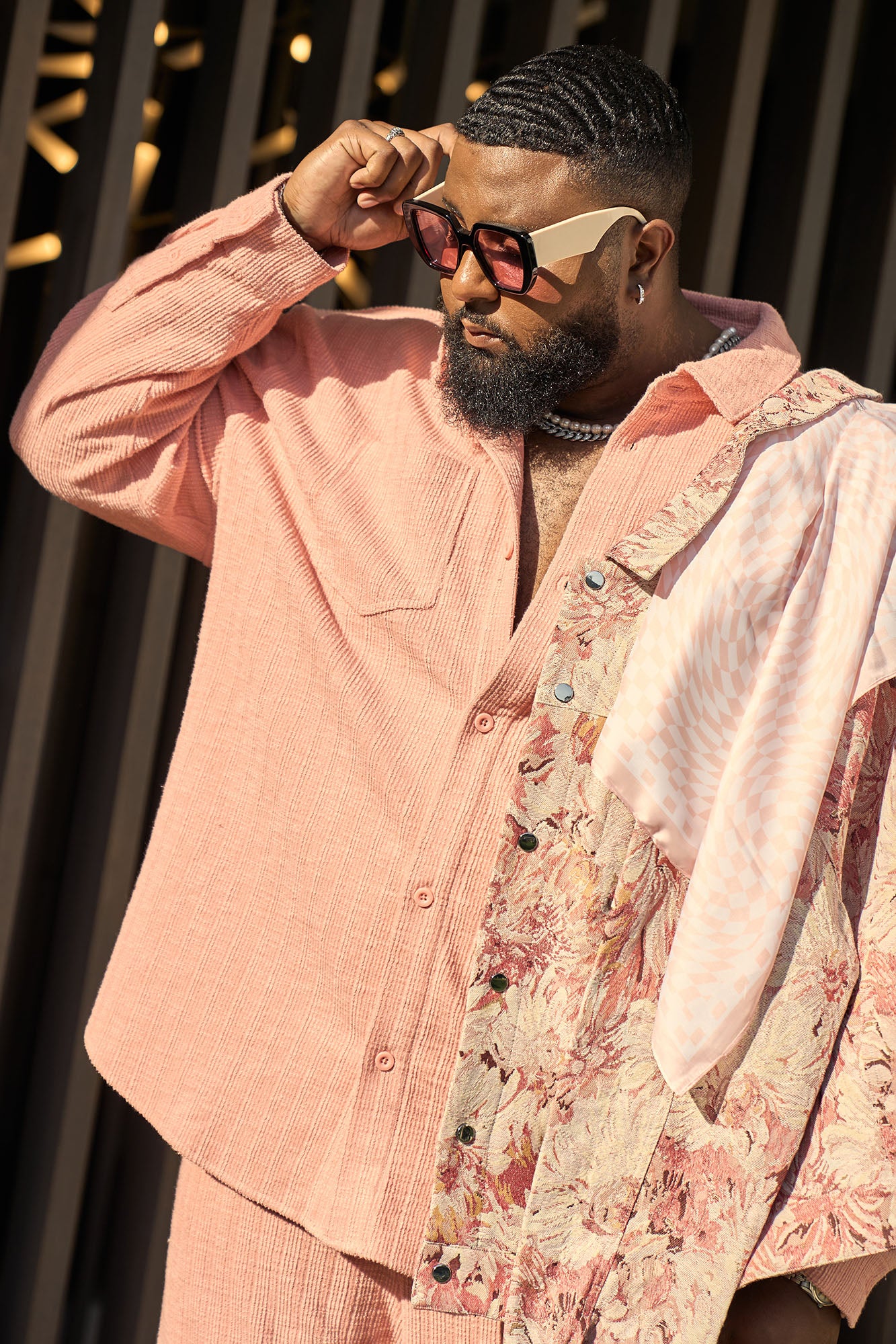 All You Need Is Tapestry Trucker Jacket - Pink/combo - Image 9