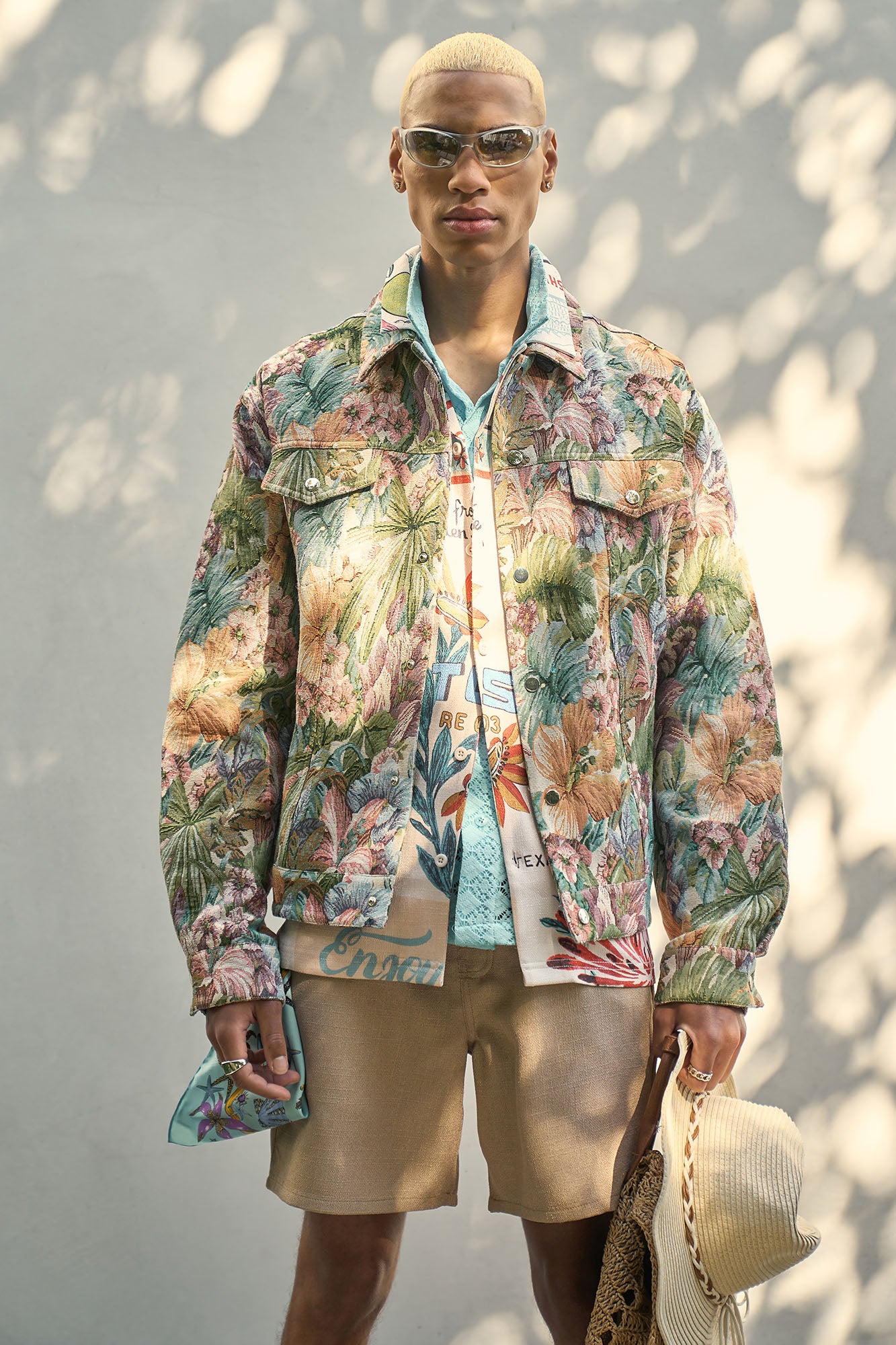 All You Need Is Tapestry Trucker Jacket - Green/combo - Image 5