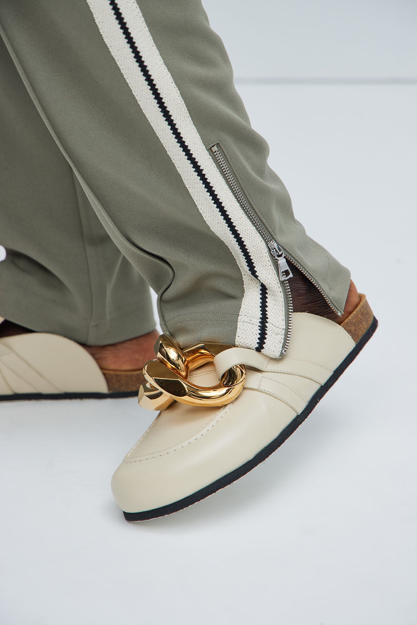 Dennis Classic Knit Track Pants - Olive - Image 4