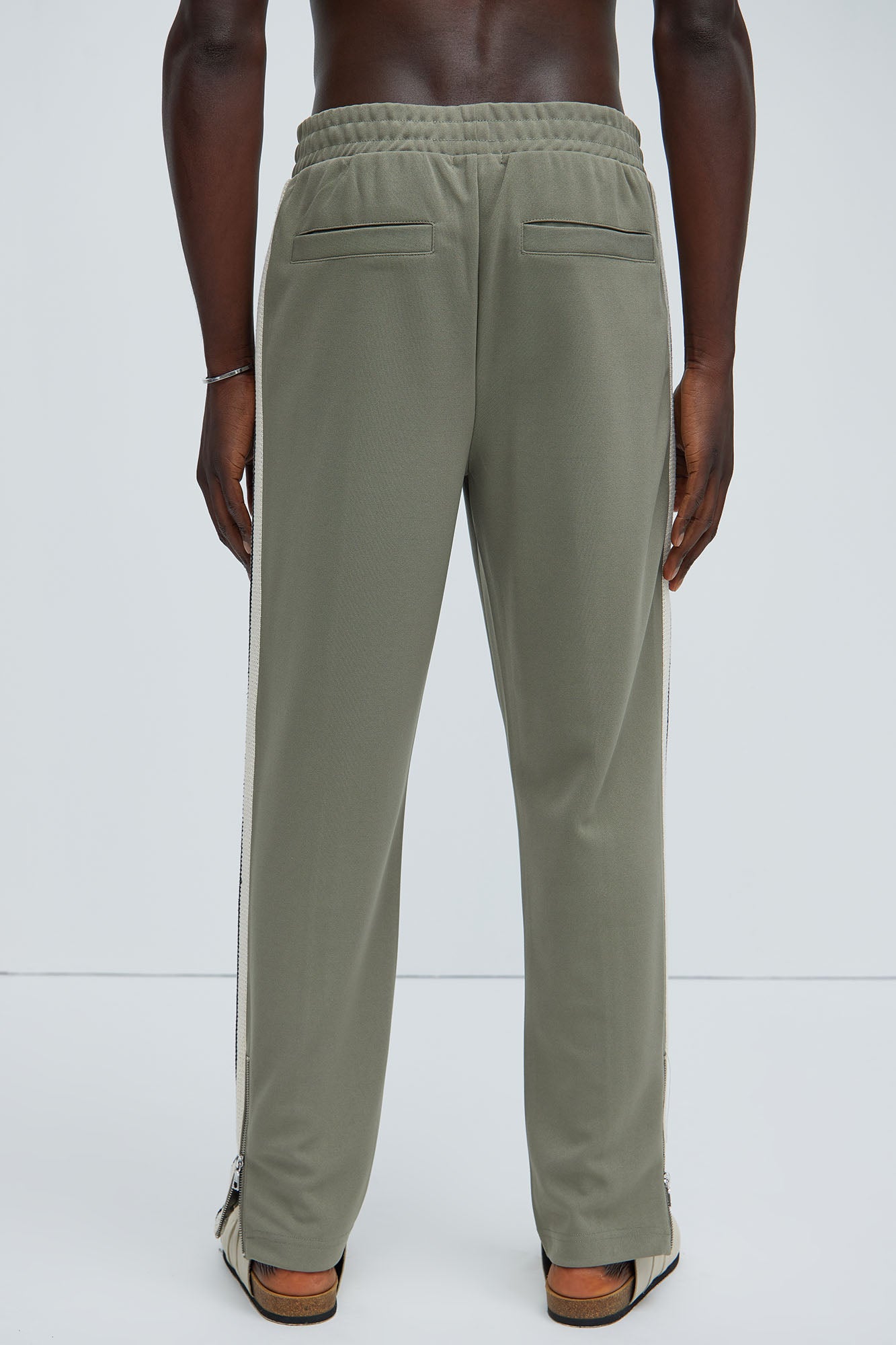Dennis Classic Knit Track Pants - Olive - Image 5