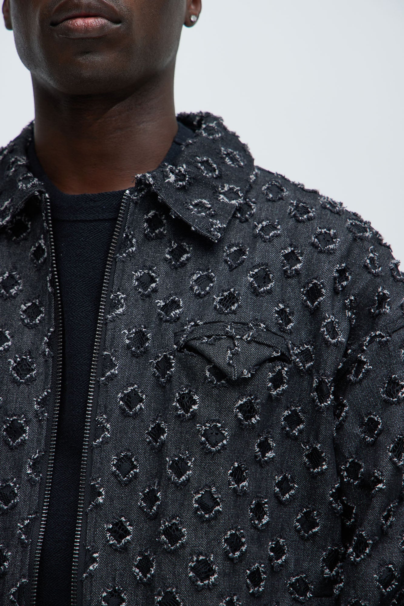 Bravo Cropped Jacket - Black - Image 3