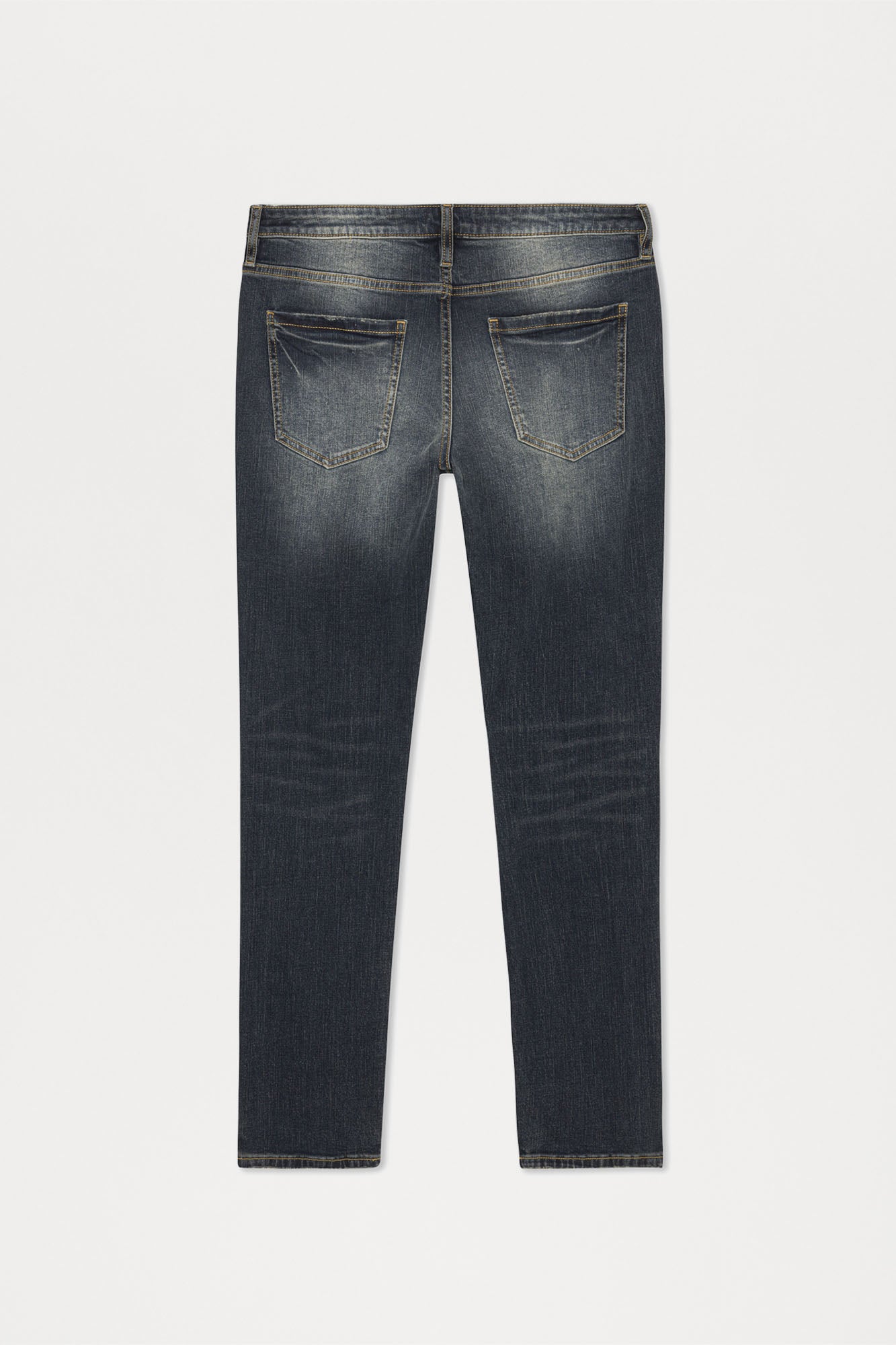 Day To Day Distressed Slim Jeans - Dark Wash - Image 9