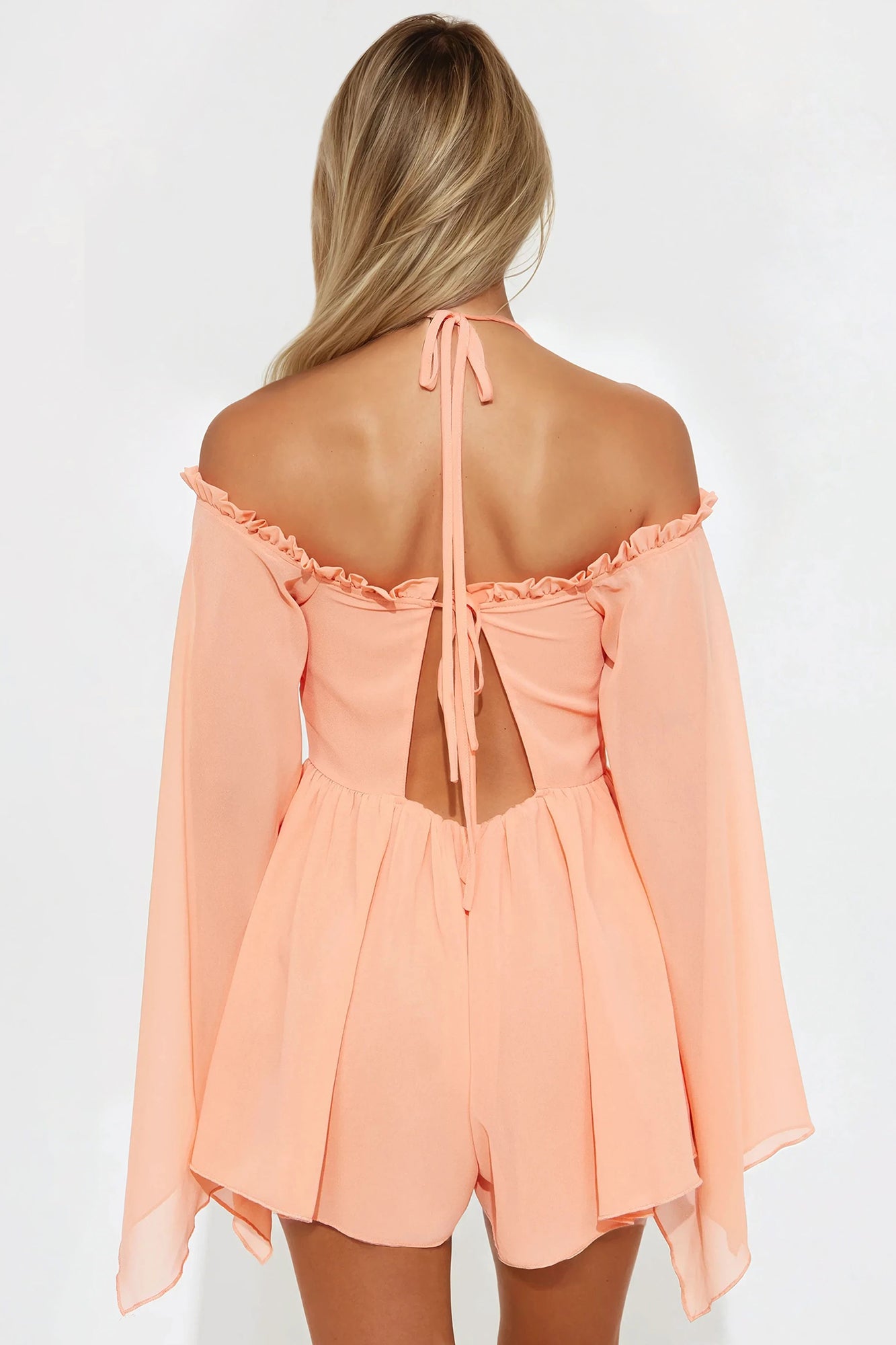 Dreaming Of Sunny Days Romper - Coral - Image 3