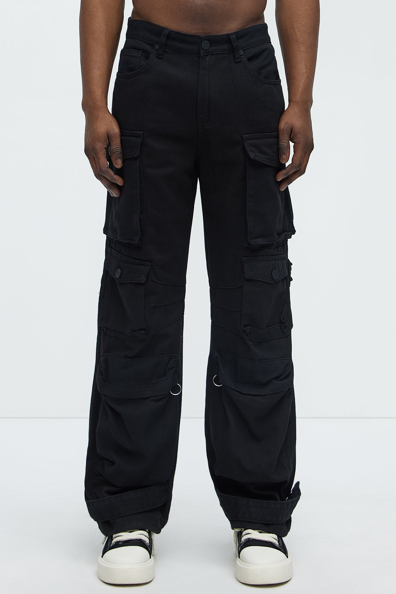 Baggy We Gotta Go Cargo Jeans - Black - Image 3