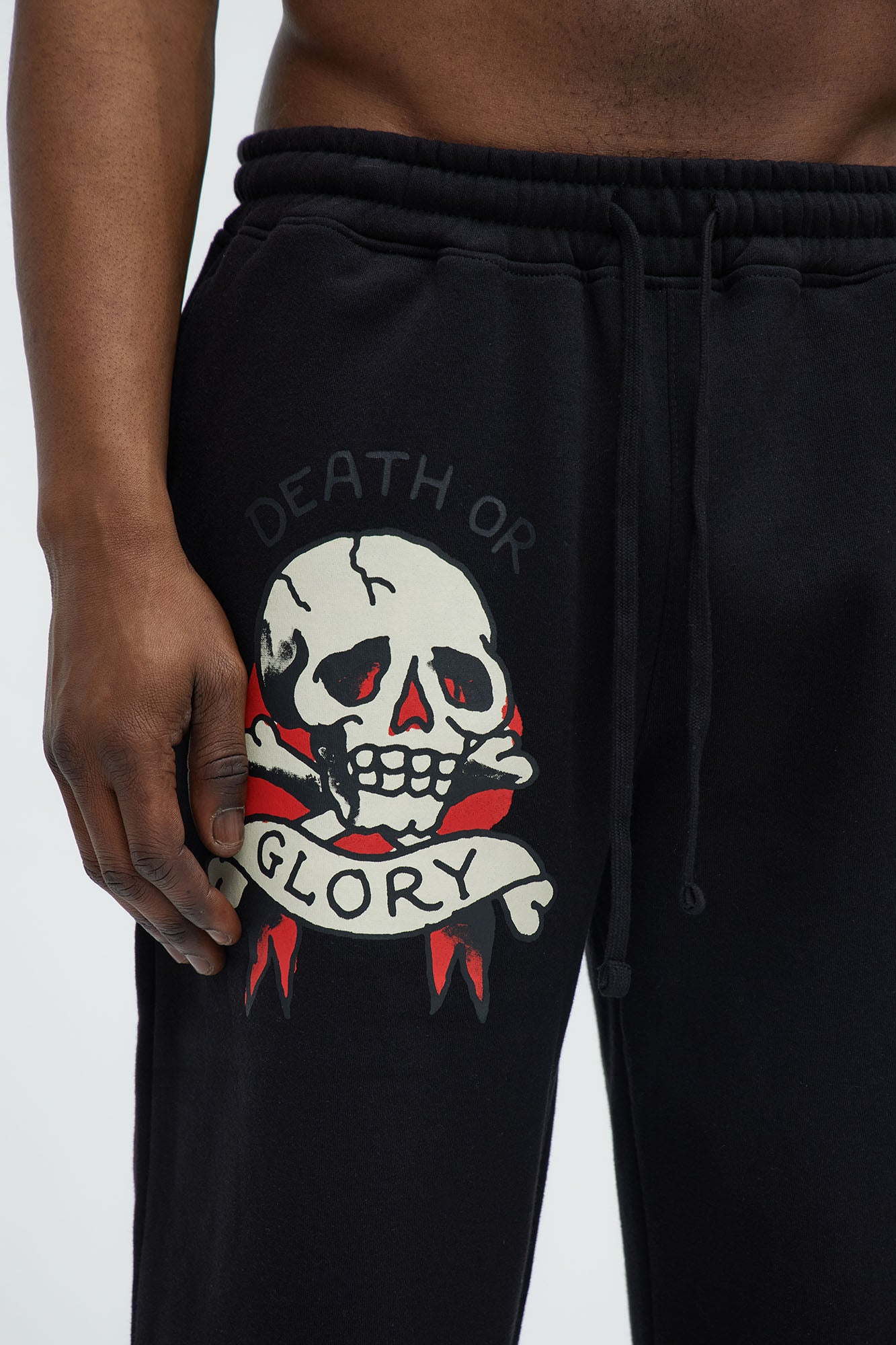 Ed Hardy Skull Glory Slim Sweatpants - Black - Image 4
