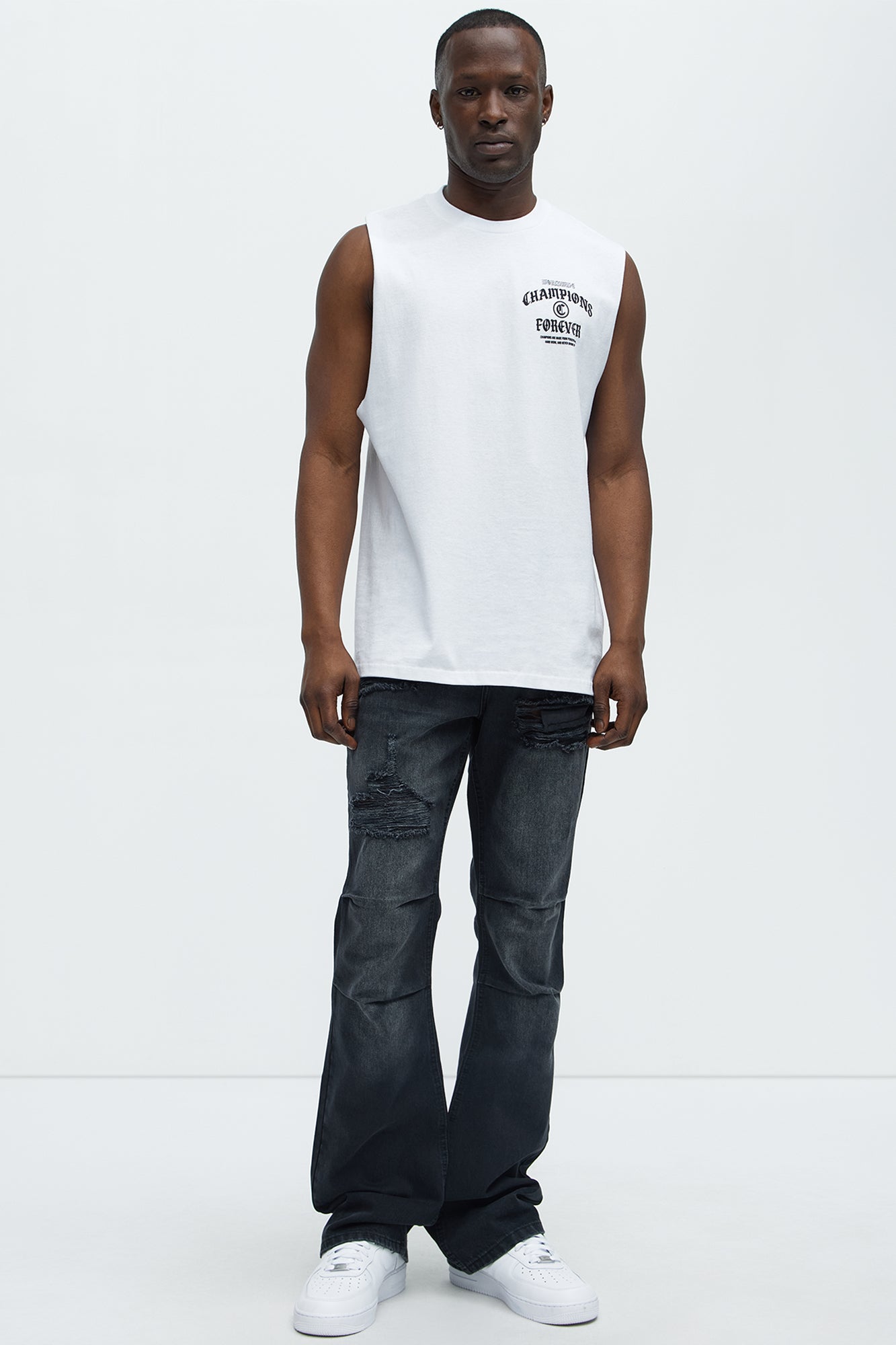 Champions Forever Muscle Tank - White - Image 4