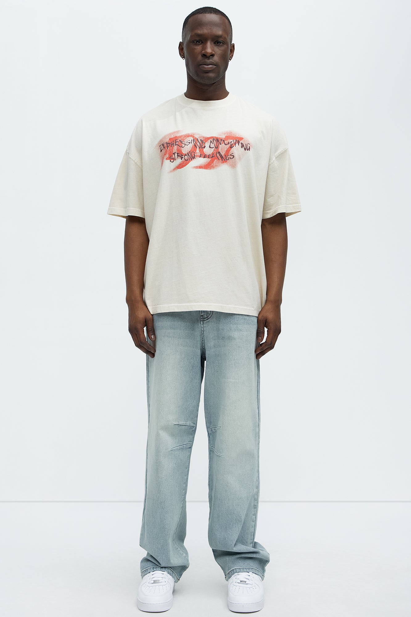 1997 Oversized Short Sleeve Tee - Cream - Image 3