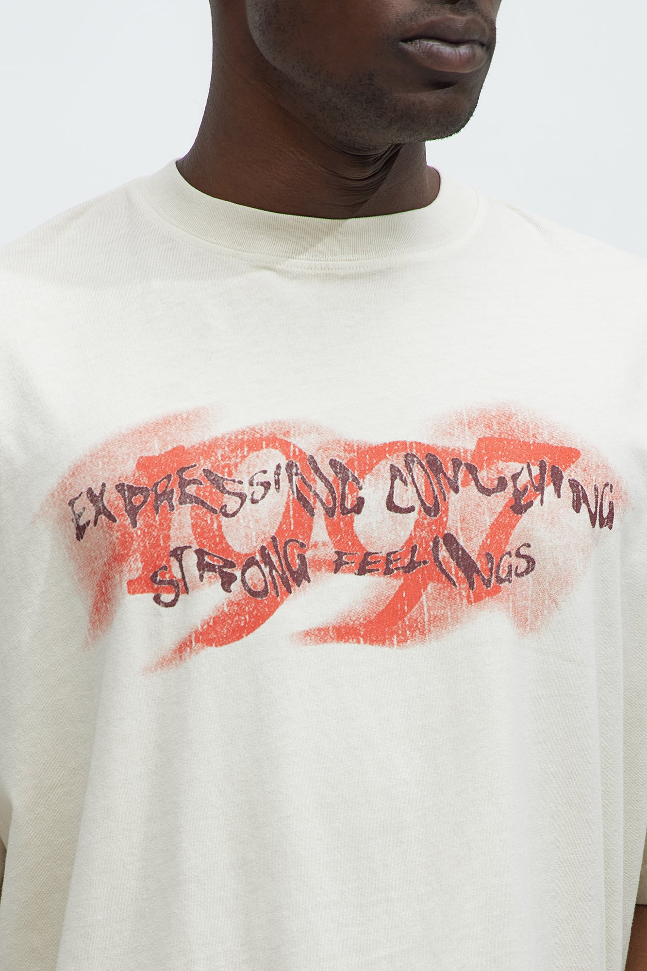 1997 Oversized Short Sleeve Tee - Cream - Image 4
