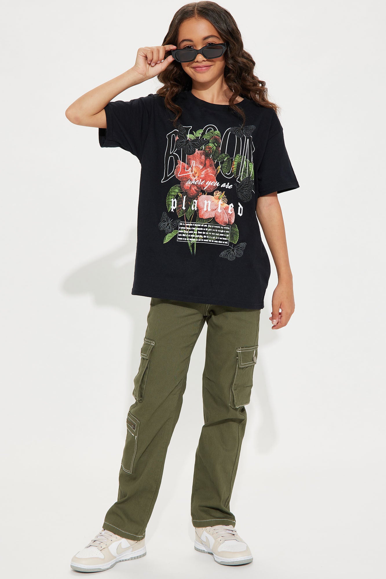 Mini Watch Me Bloom Graphic T- Shirt - Black - Image 3