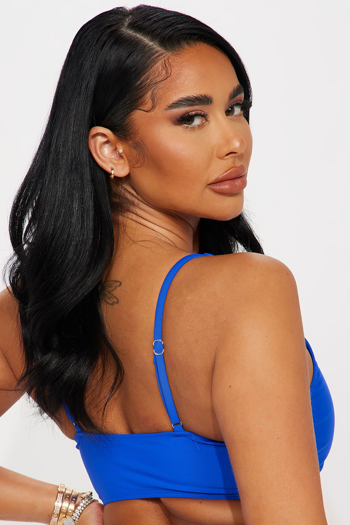 Maui Mix And Match Tank Bikini Top - Royal - Image 3