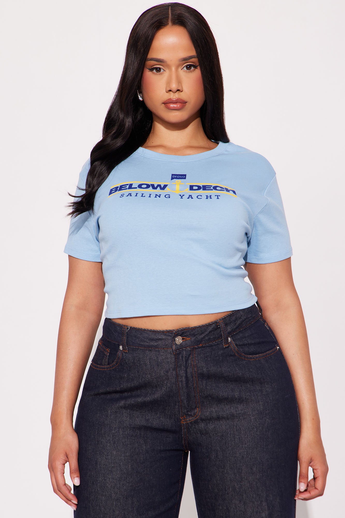 Bravo Below Deck Sailing Yacht Baby Tee - Light Blue - Image 5