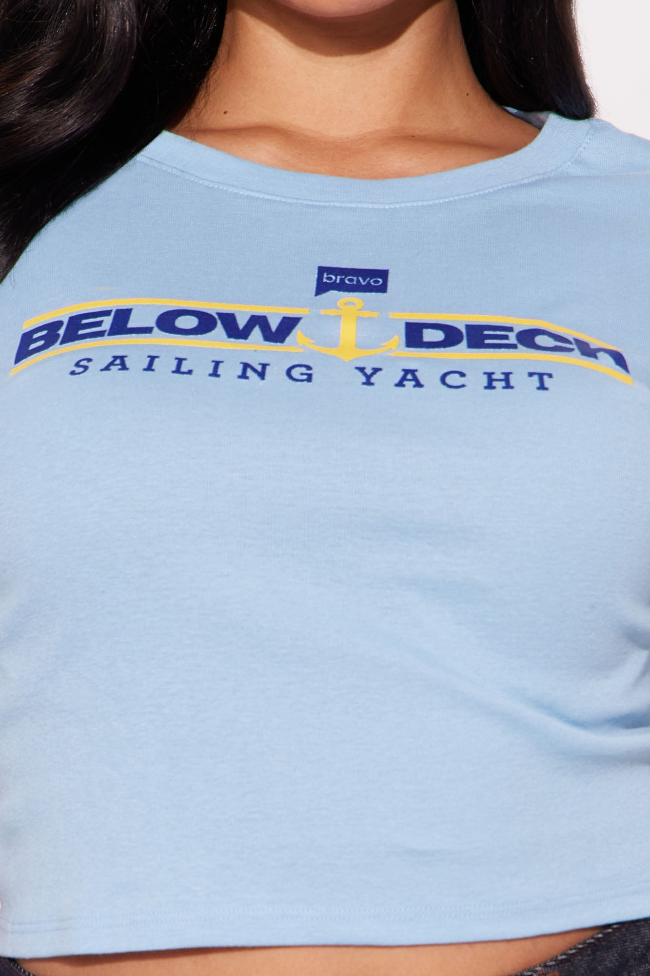Bravo Below Deck Sailing Yacht Baby Tee - Light Blue - Image 7