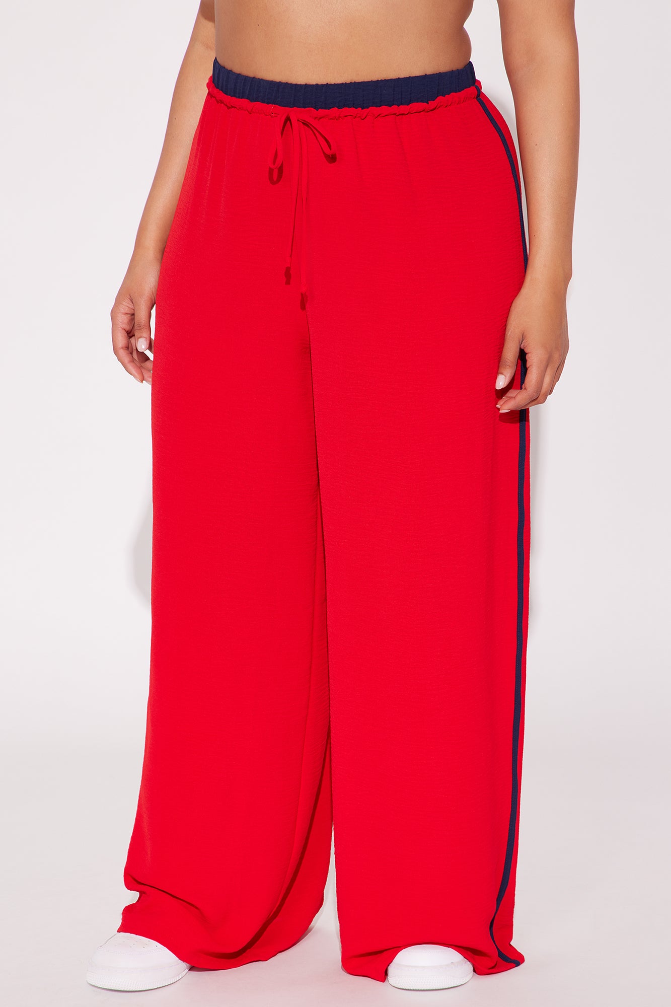 Dana Double Waistband Track Pant - Red - Image 5