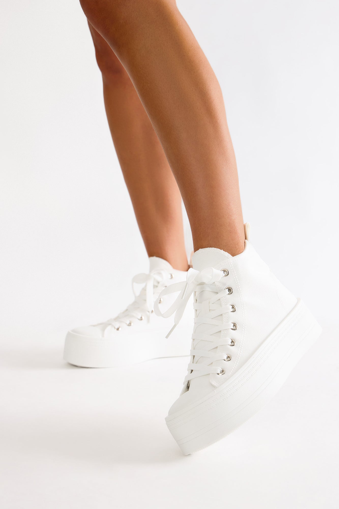 Joss Platform Sneakers - White - Image 3