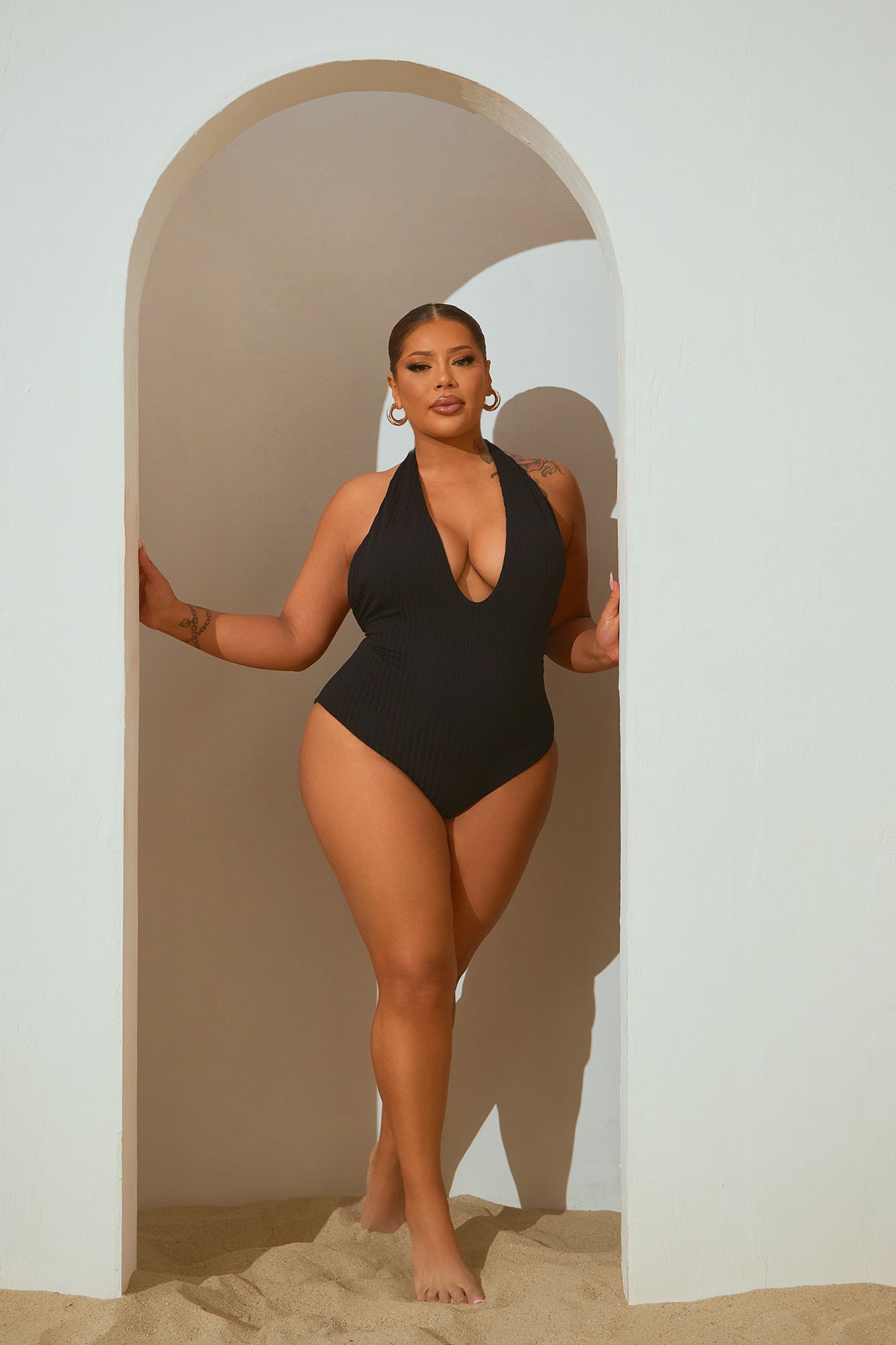 Andrea Halter 1 Piece Swimsuit - Black - Image 5