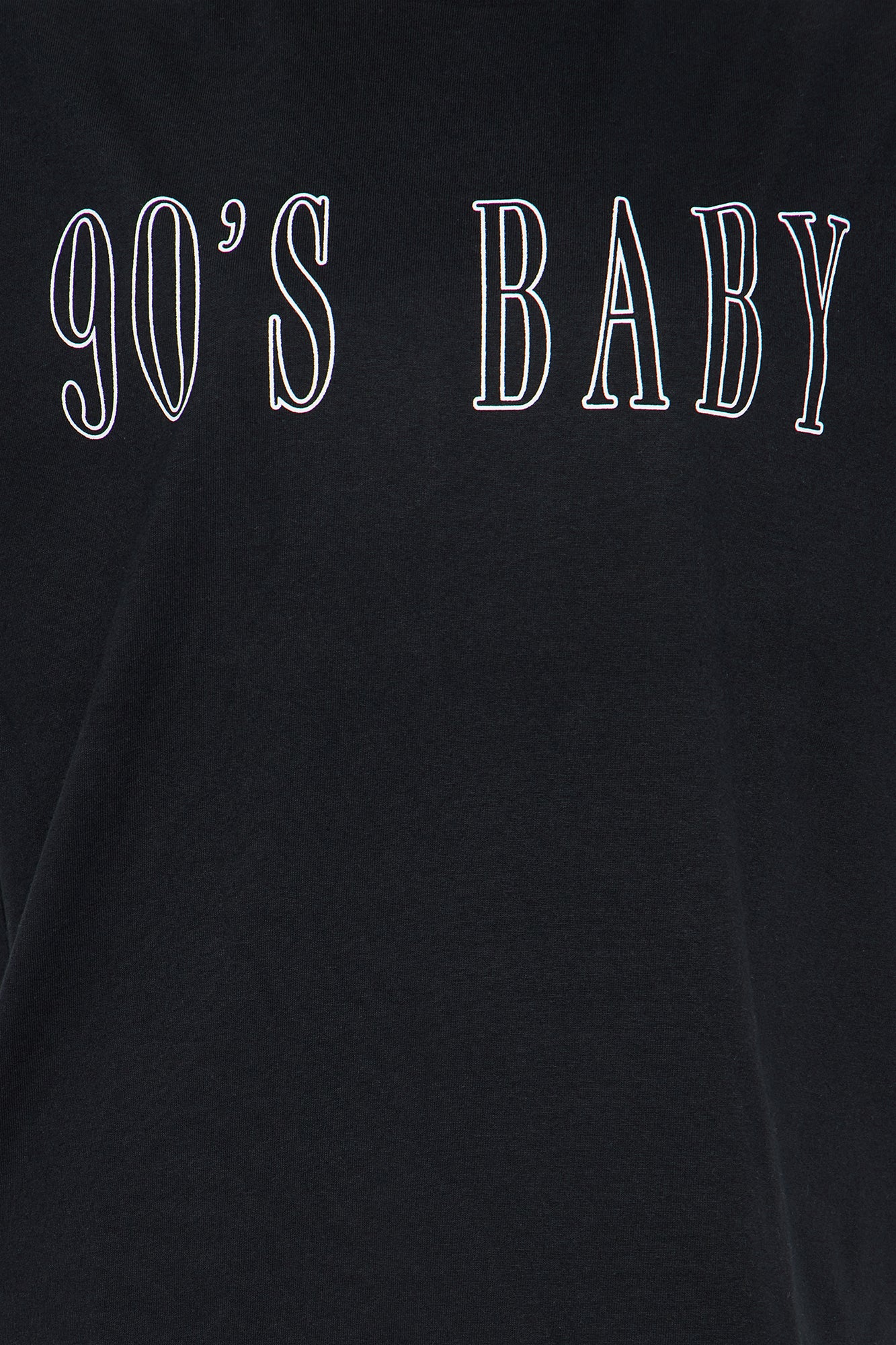 90's Baby Oversized Tee - Black - Image 3