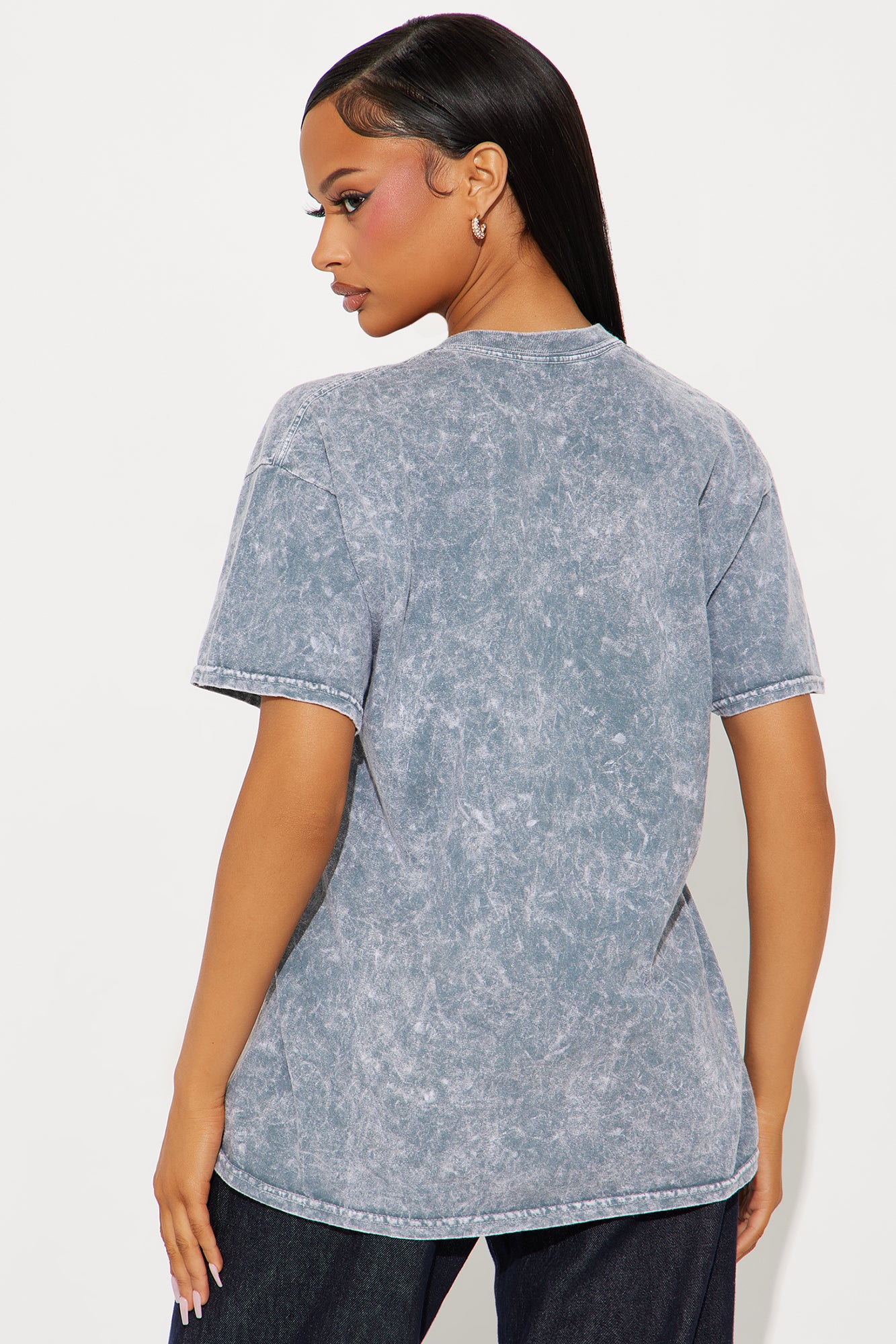 DMX Washed Oversized Tee - Charcoal - Image 4