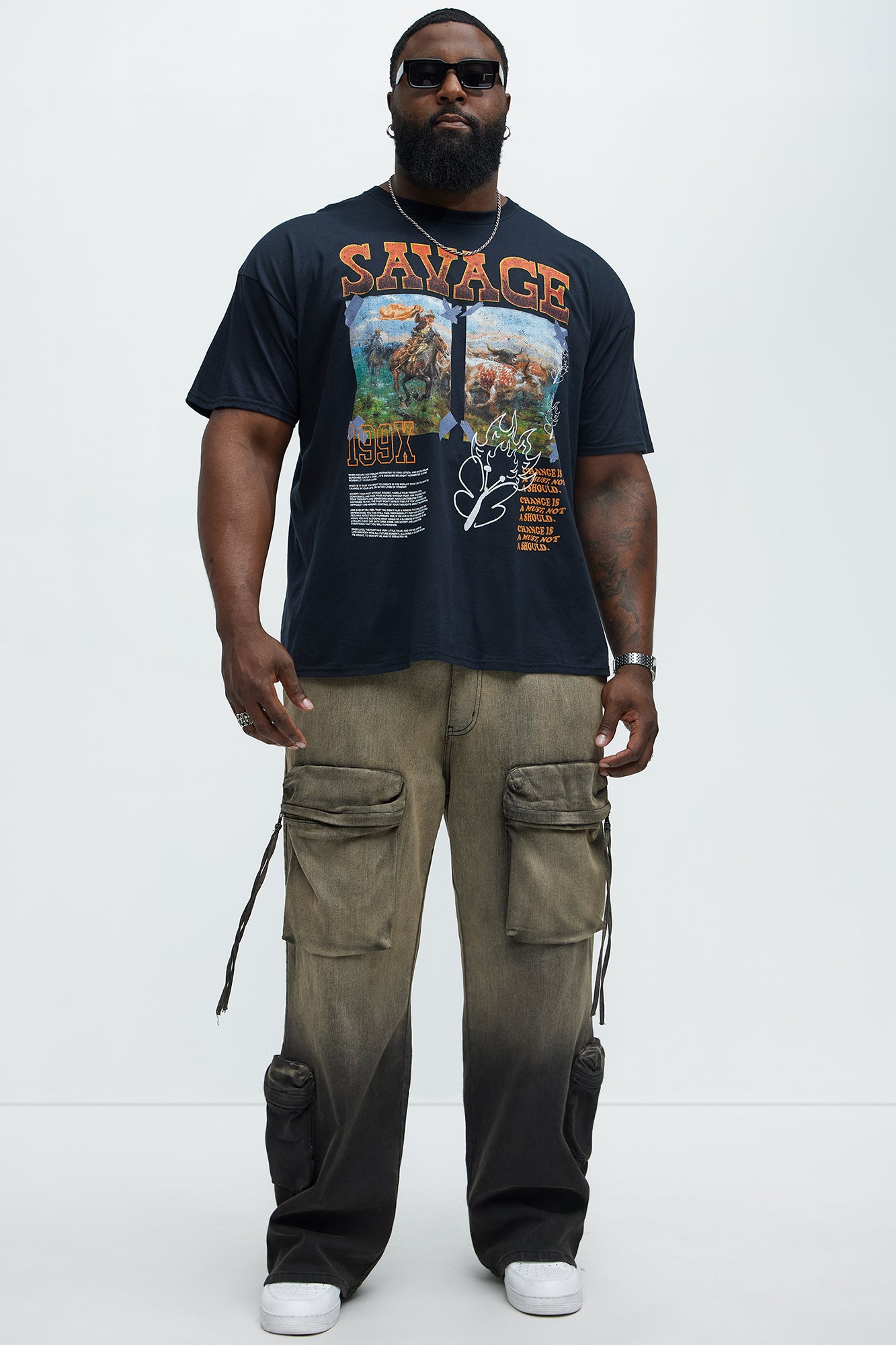Savage West 199X Short Sleeve Tee - Black - Image 5