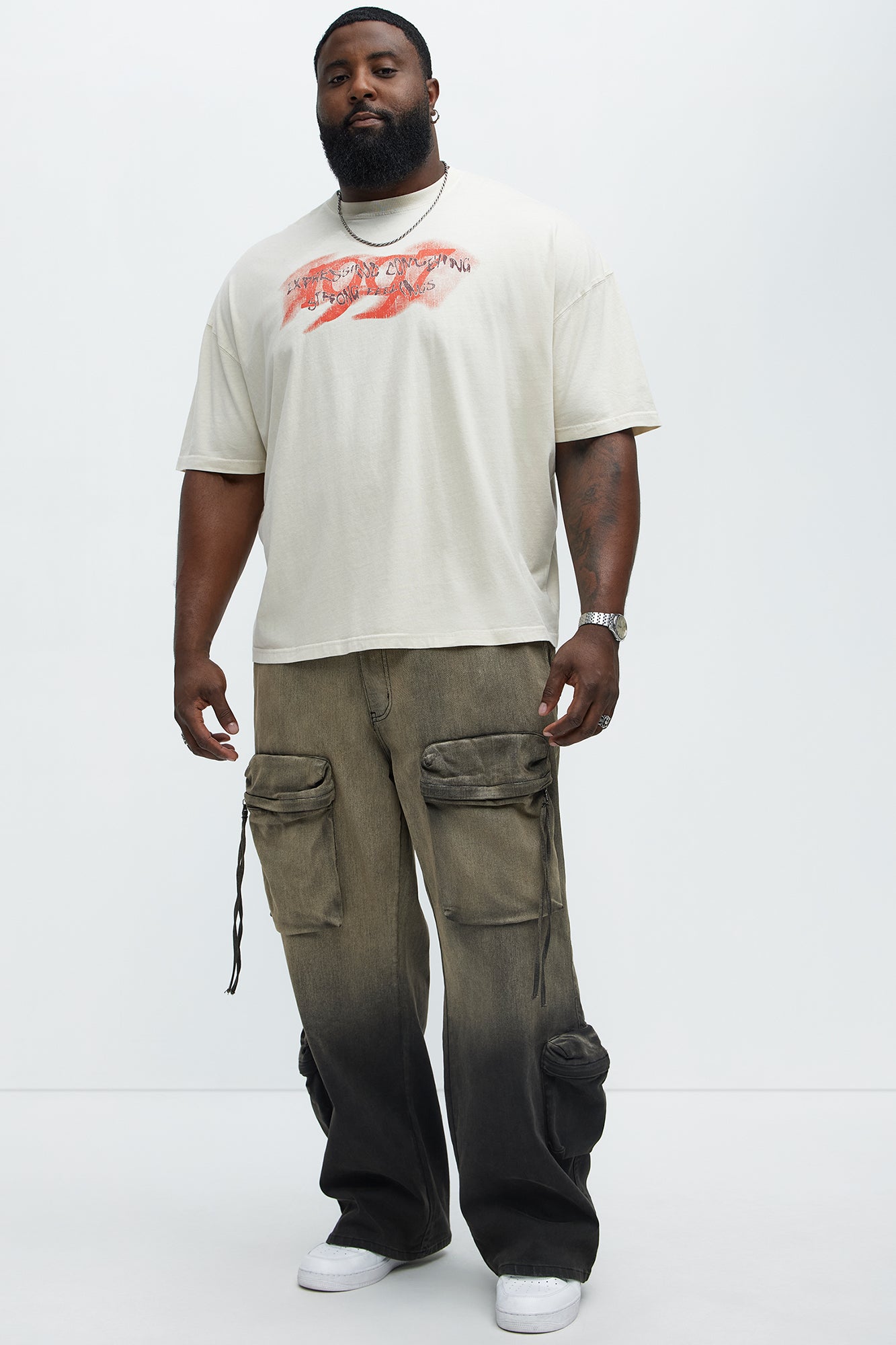 1997 Oversized Short Sleeve Tee - Cream - Image 7