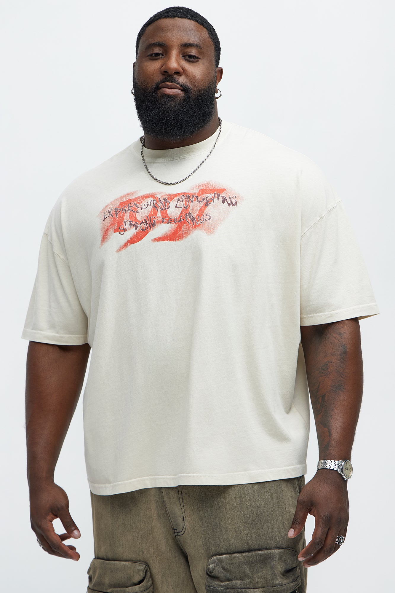 1997 Oversized Short Sleeve Tee - Cream - Image 6