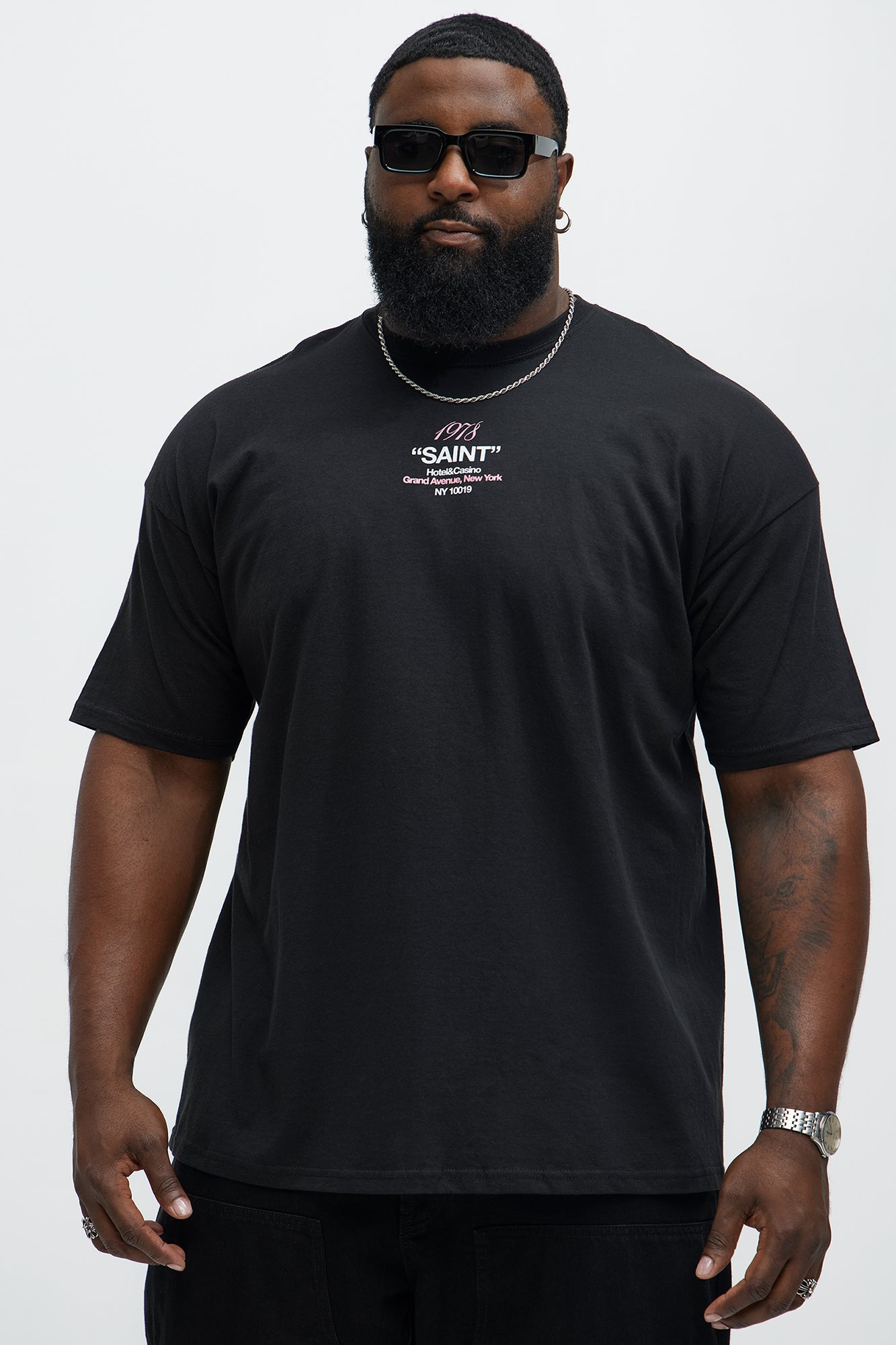 Saint NYC Short Sleeve Tee - Black - Image 6