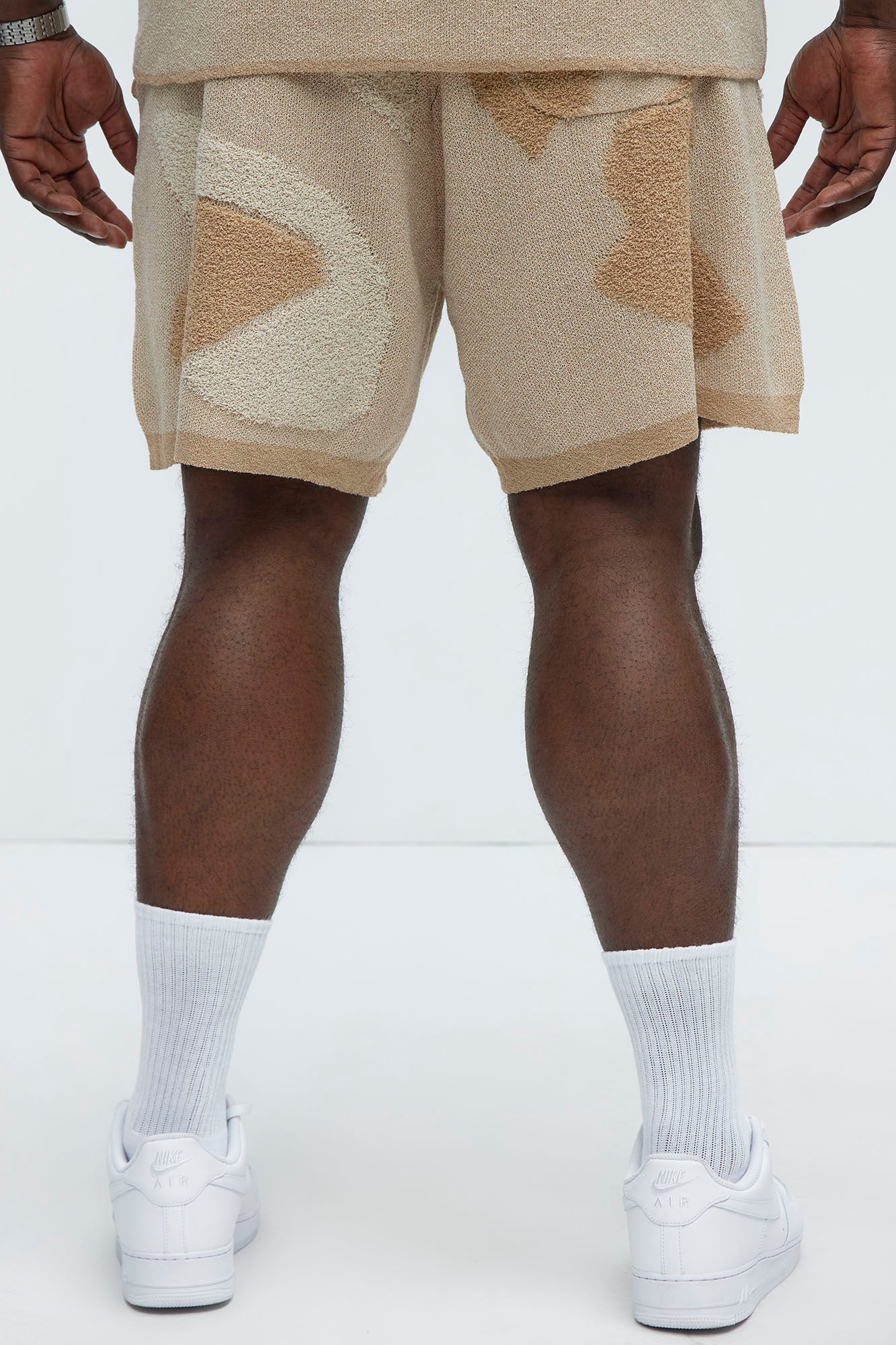 Auron Knitted Shorts - Off White - Image 8