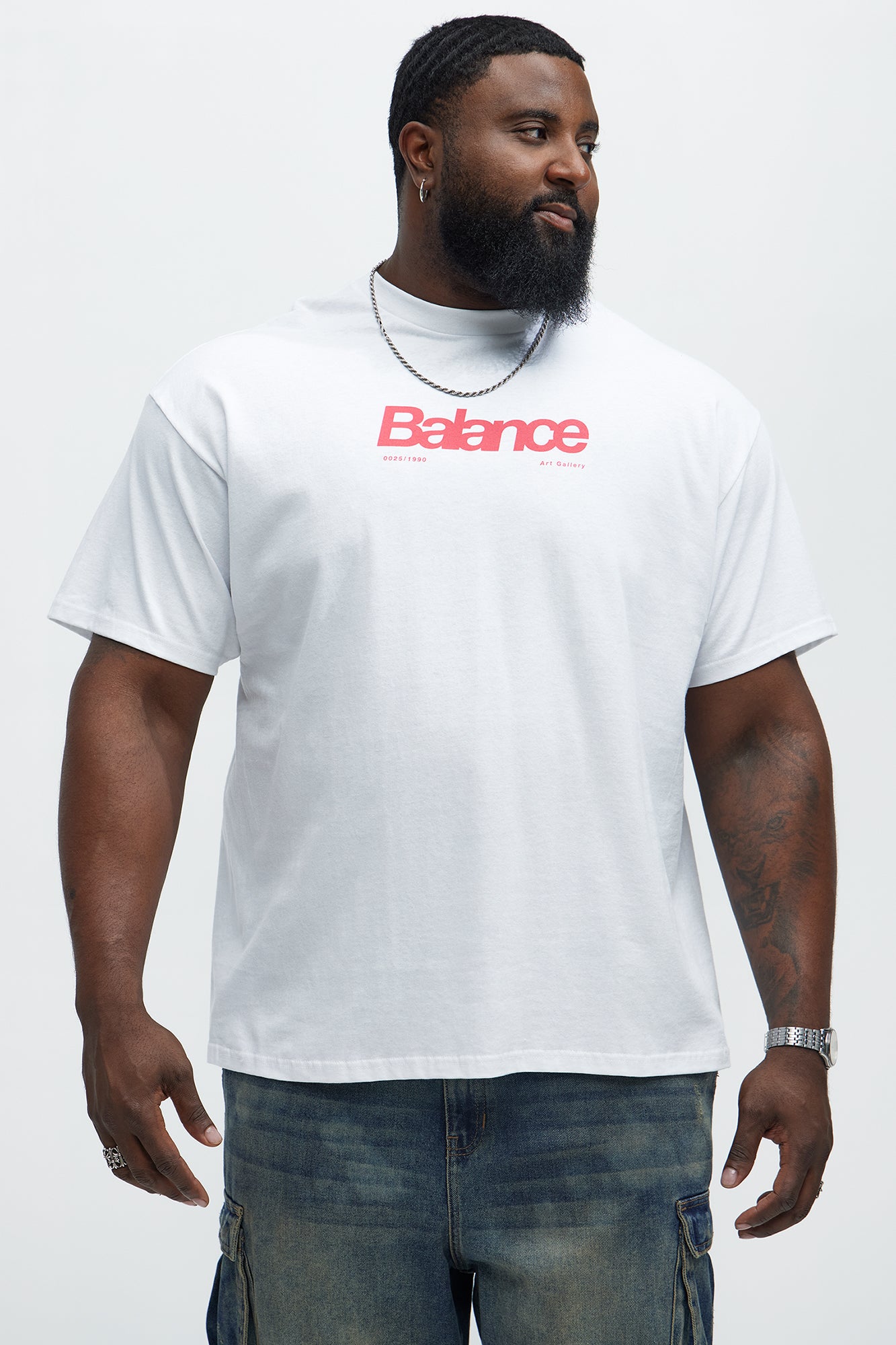 Balance Isn't Something Short Sleeve Tee - White - Image 6