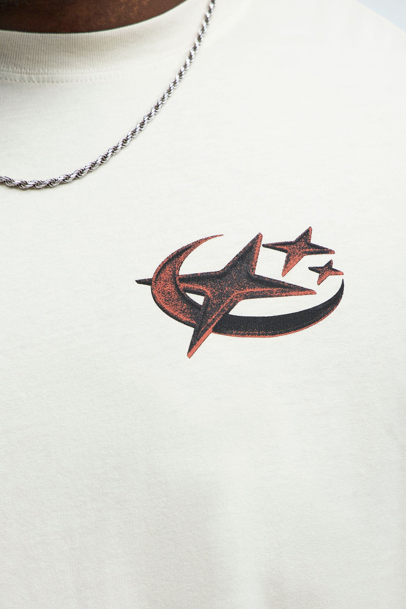 Risk It All Oversized Short Sleeve Tee - Cream - Image 7