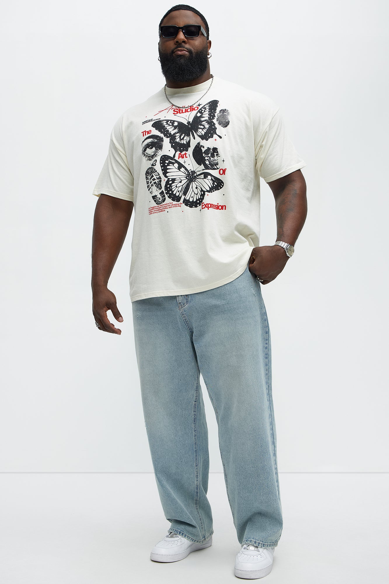 The Amour Studio Short Sleeve Tee - Natural - Image 5