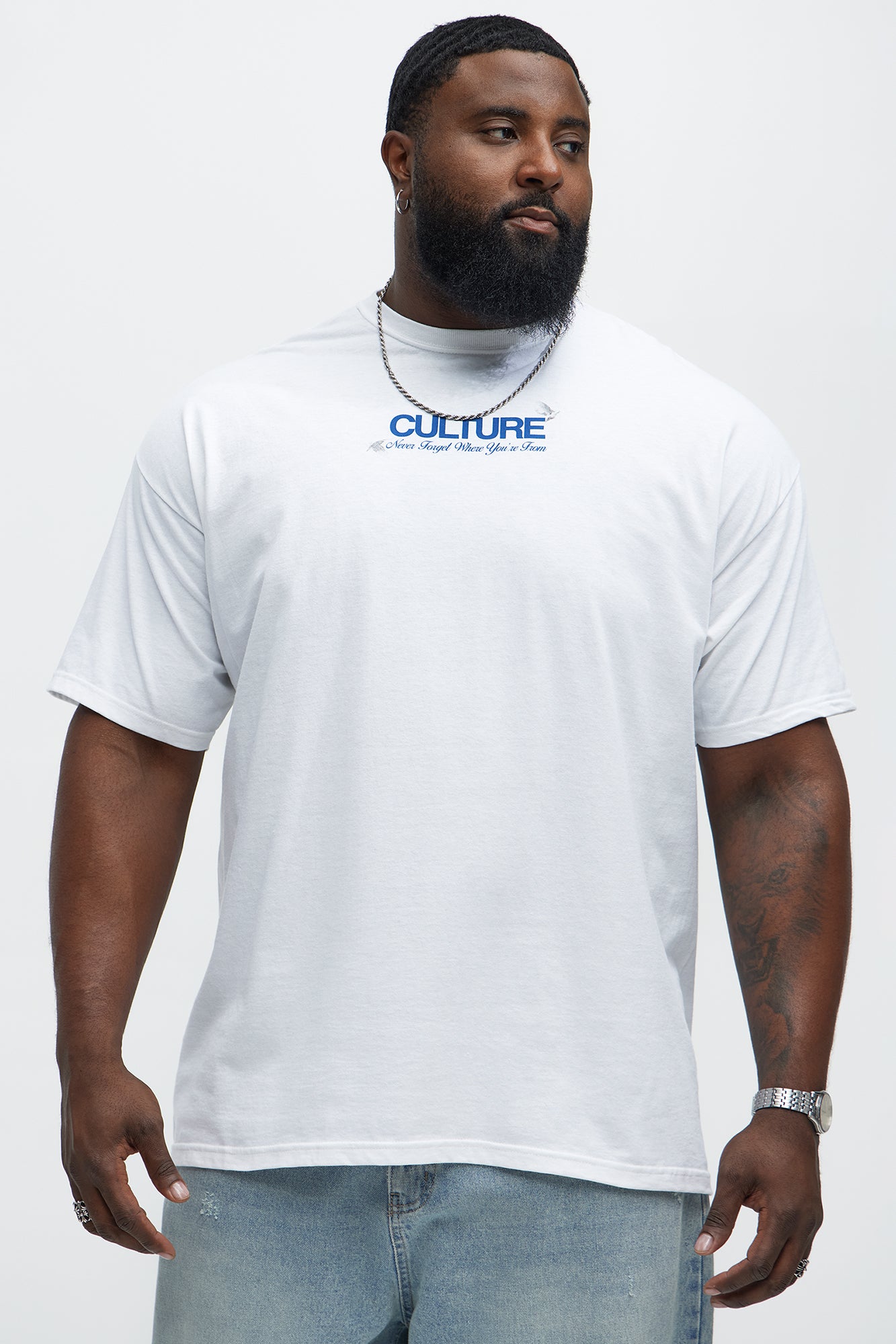 Culture Above All Short Sleeve Tee - White - Image 6
