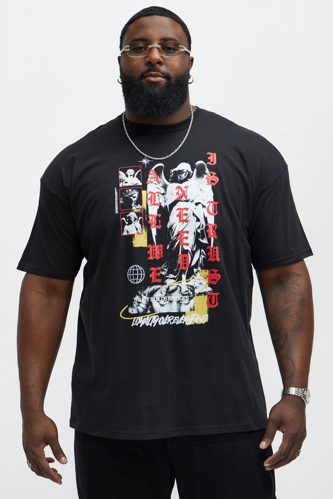 All We Need Is Trust Short Sleeve Tee - Black - Image 4