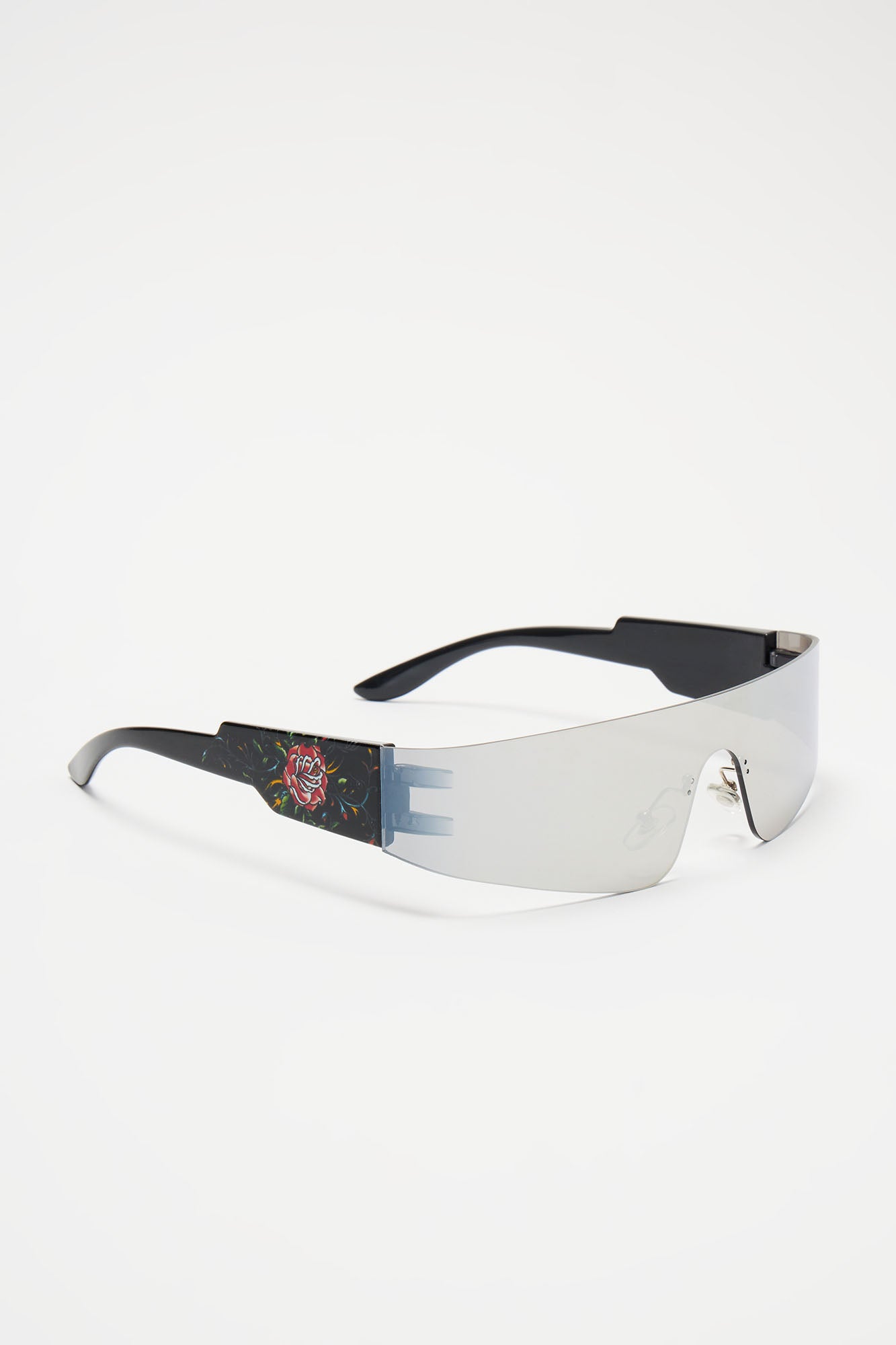 Ed Hardy Rose Shield Sunglasses - Black - Image 3