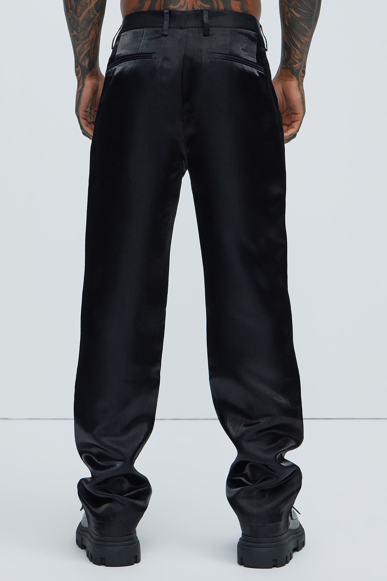 McGaw Slim Slit Trousers - Black - Image 4