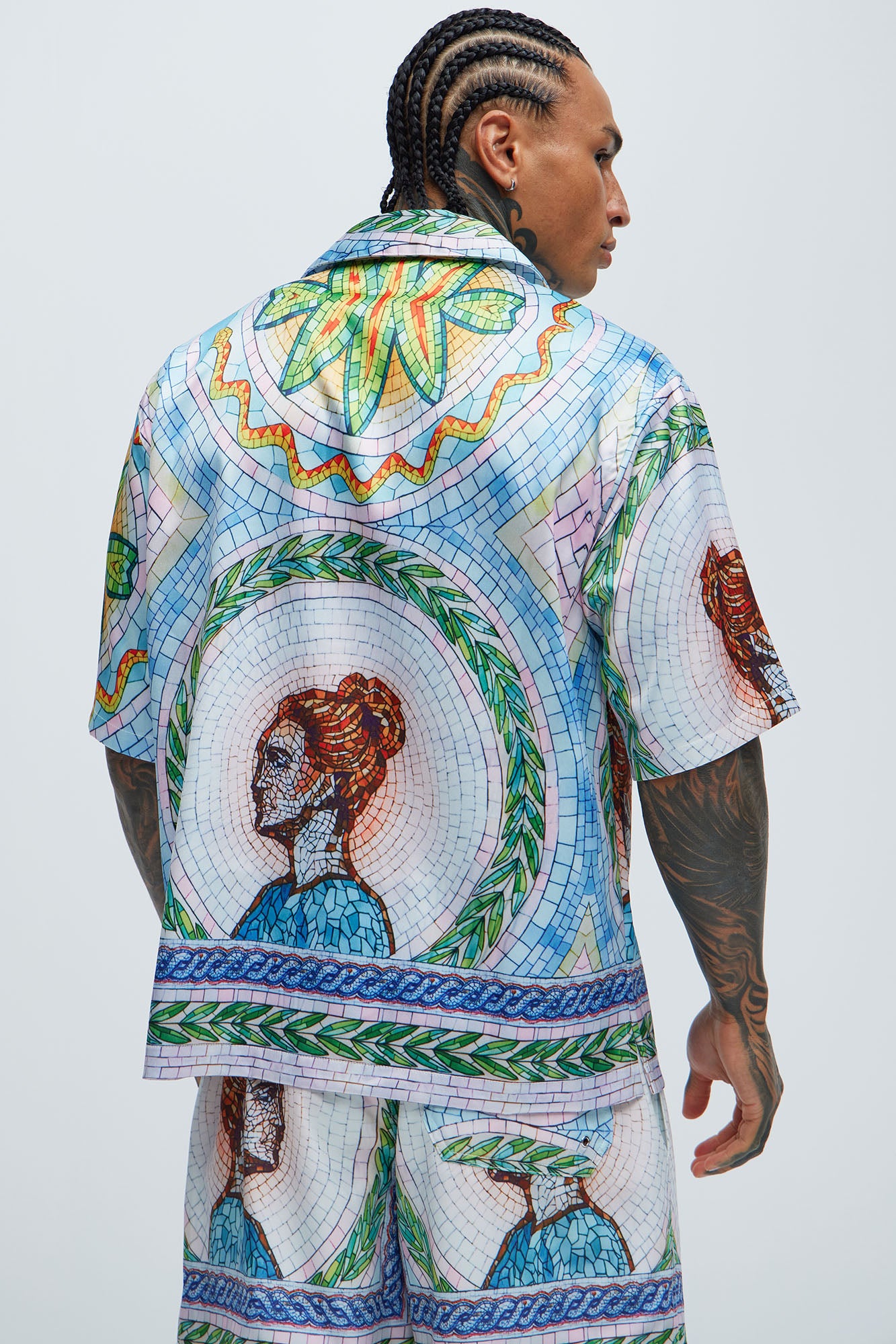 Atherton Mosaic Shirt - Blue/combo - Image 3