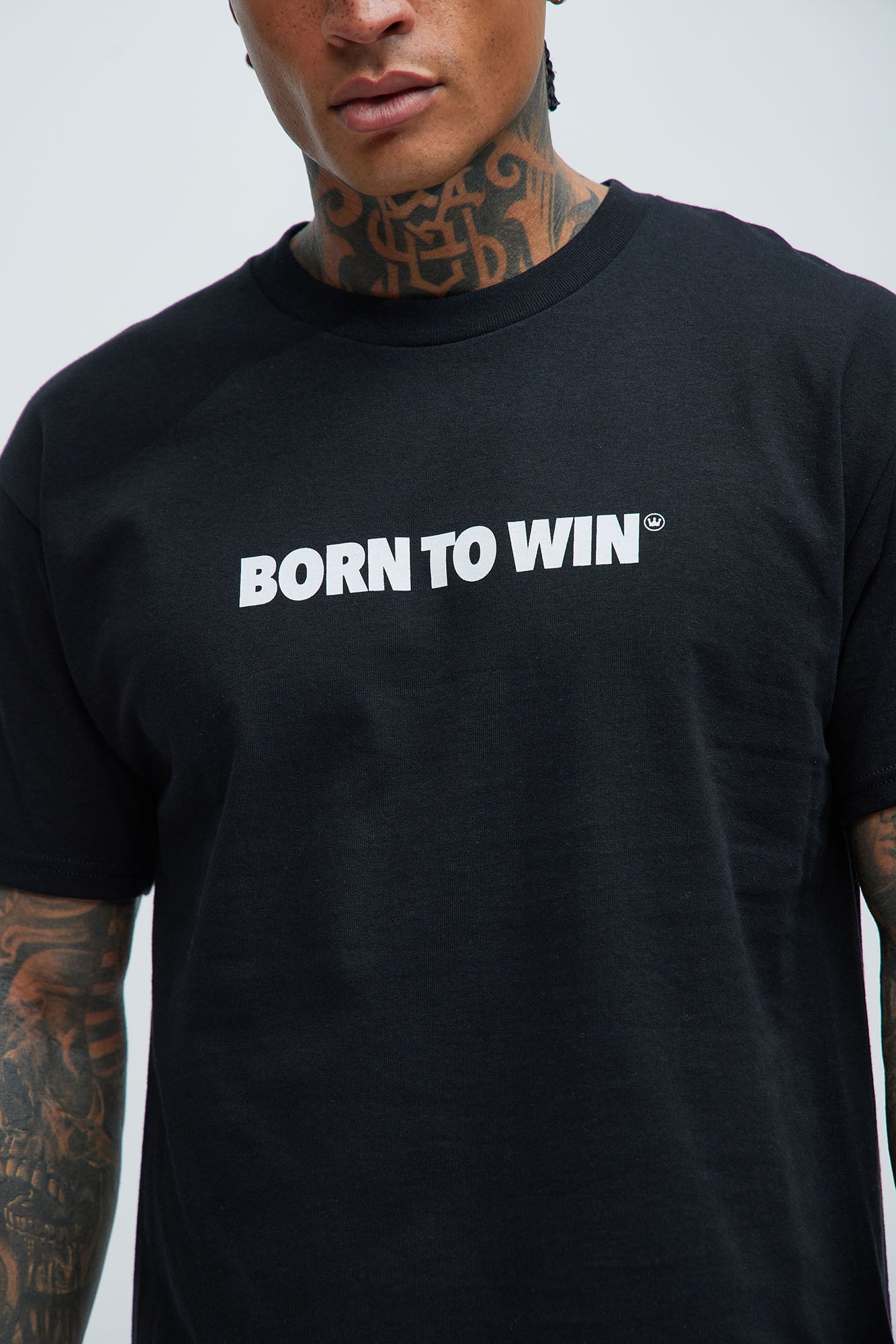 Born To Win Short Sleeve Tee - Black - Image 3