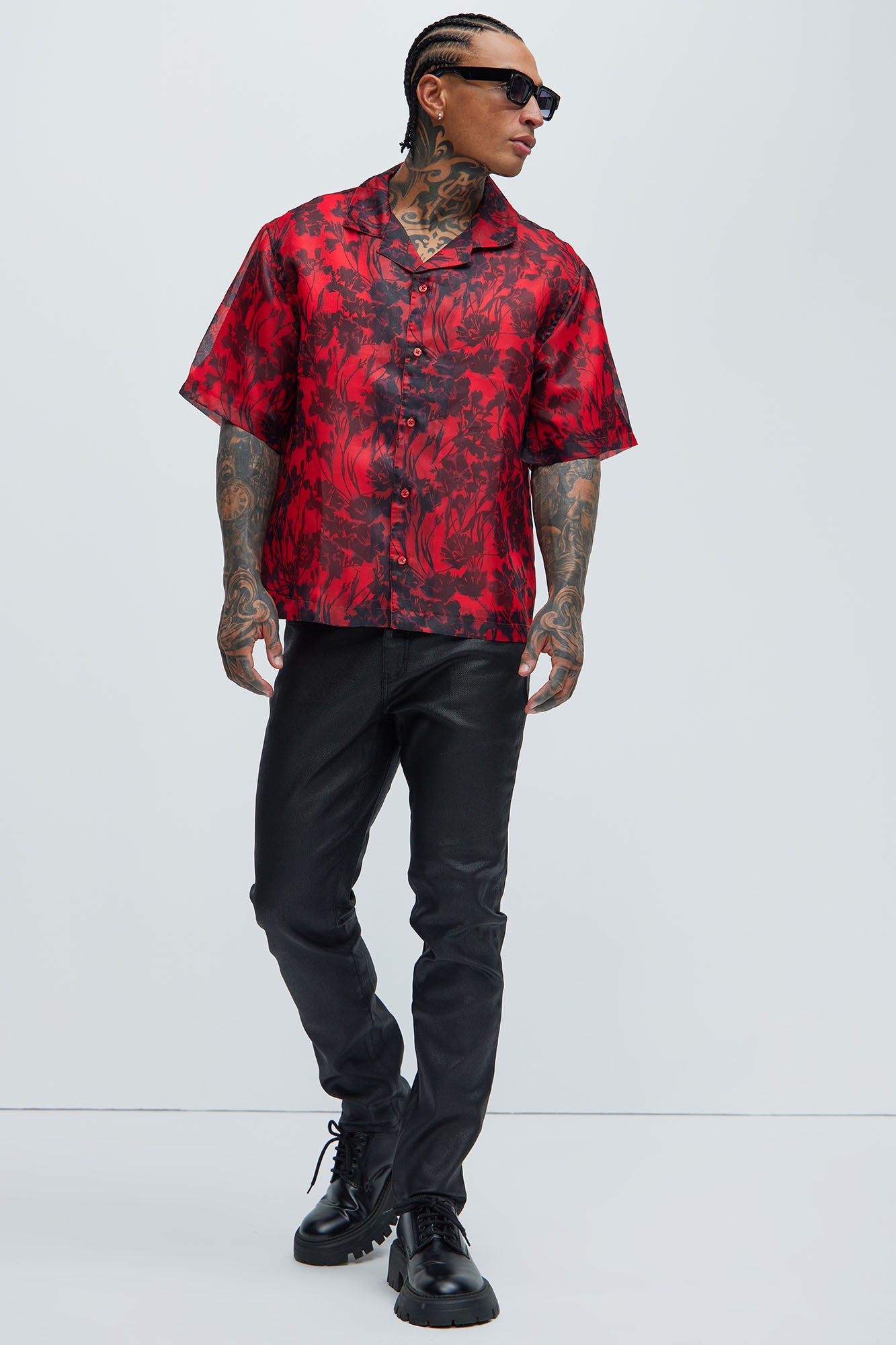 Not Like Others Waxed Slim Taper Jean - Black - Image 3