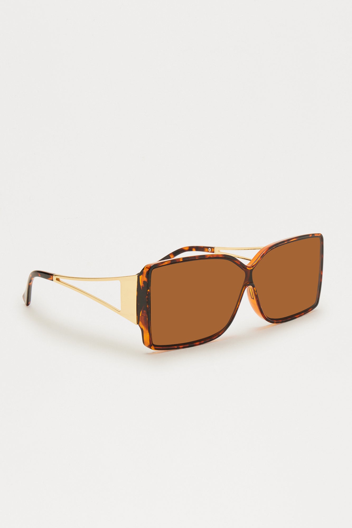Third Avenue Oversized Square Sunglasses - Tortoise - Image 4