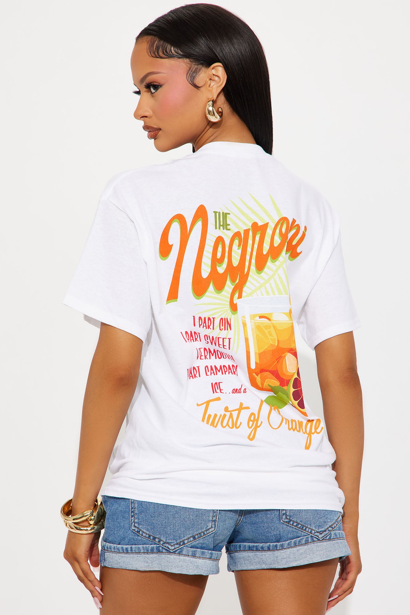 Another Negroni Oversized Tee - White - Image 4