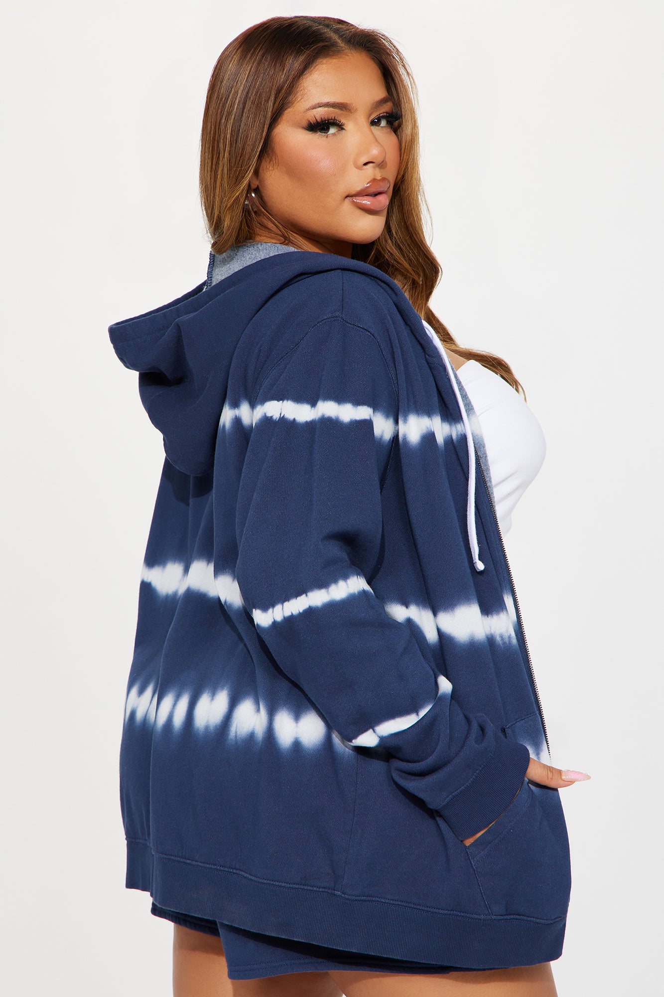 Alana Tie Dye Short Set - Navy/combo - Image 6