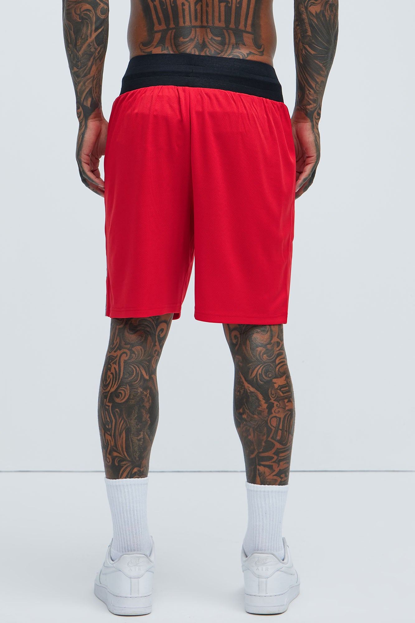 Warner Bro Mesh Shorts - Red - Image 4