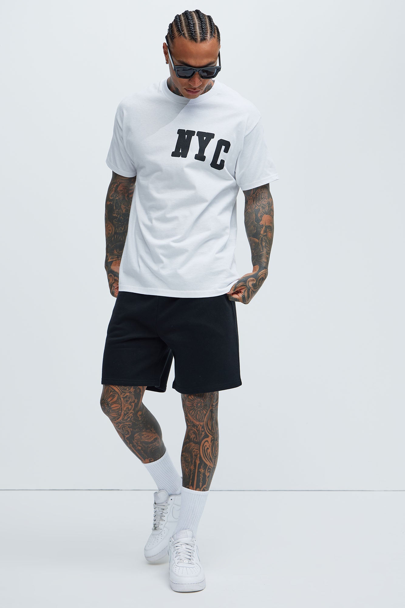 Tyson Sweatshort - Black - Image 3