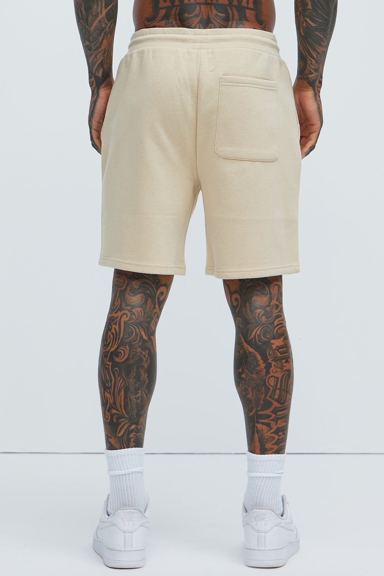 Tyson Sweatshort - Tan - Image 4