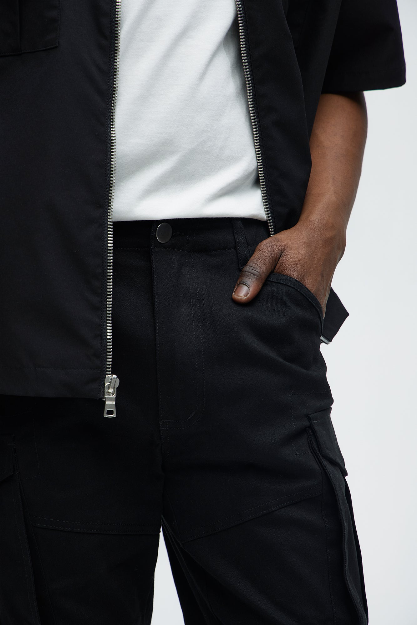Summer Games Slim Cargo Pants - Black - Image 3