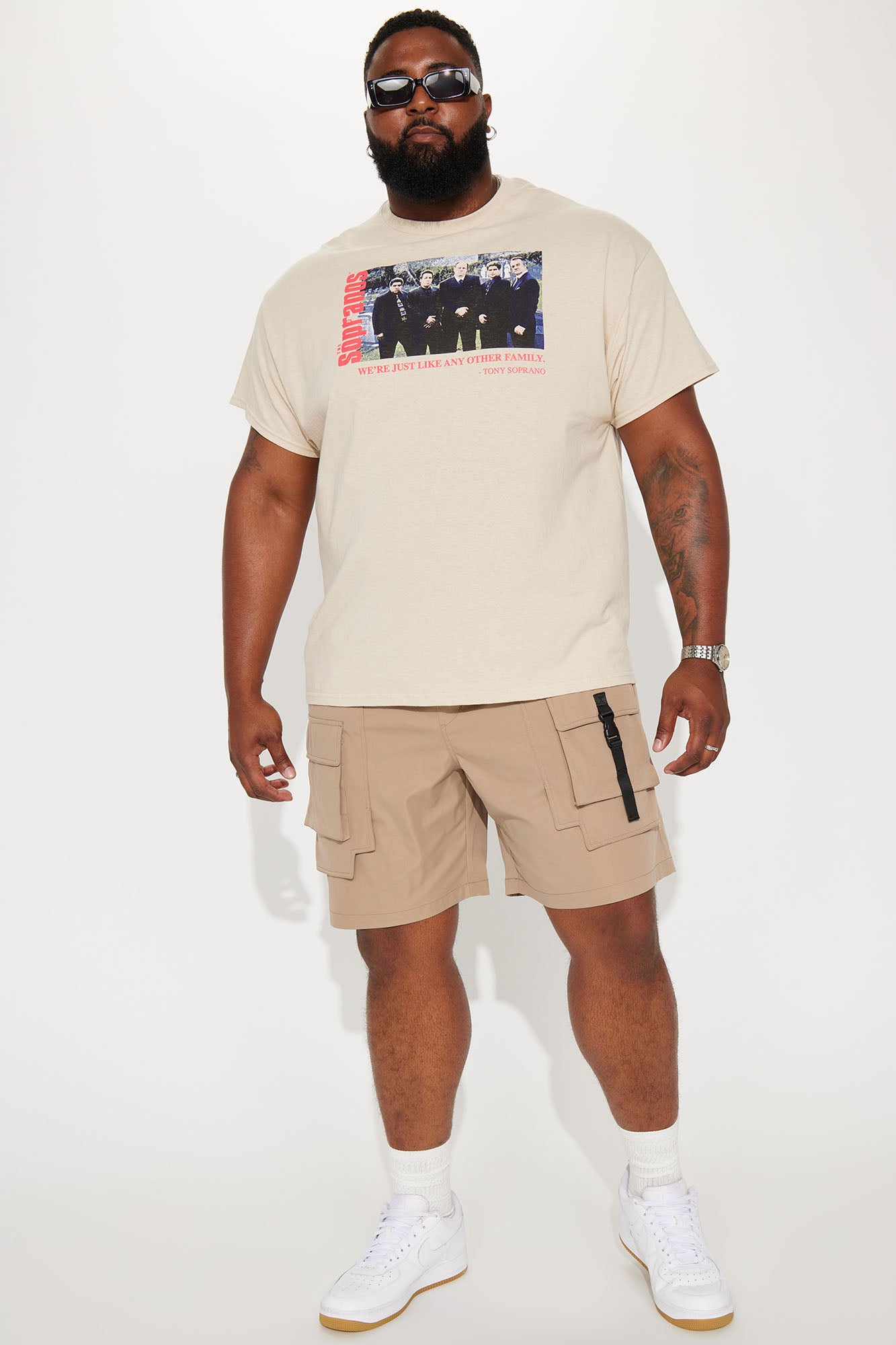 All Cap Utility Nylon Cargo Shorts - Taupe - Image 7