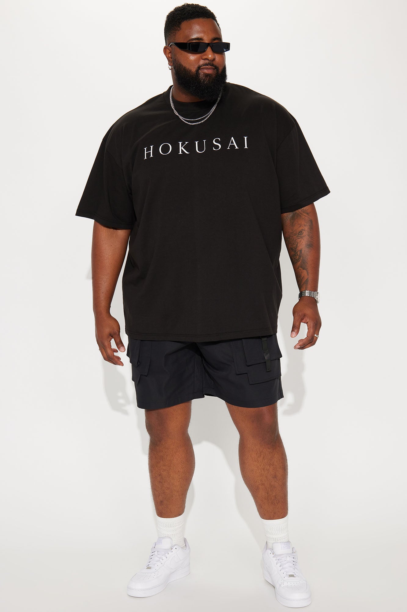 All Cap Utility Nylon Cargo Shorts - Black - Image 7