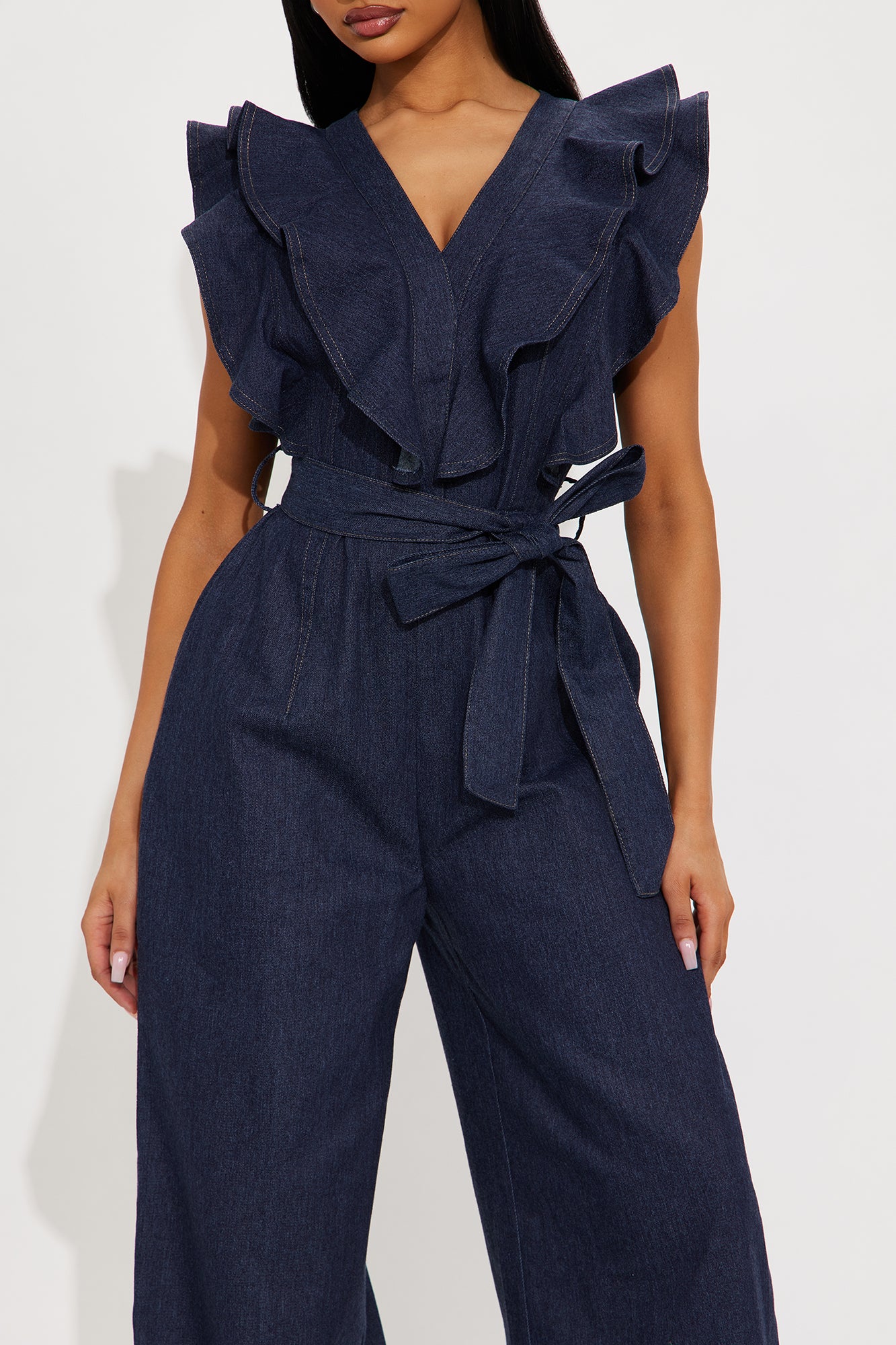 Field Of Dreams Jumpsuit - Denim - Image 3