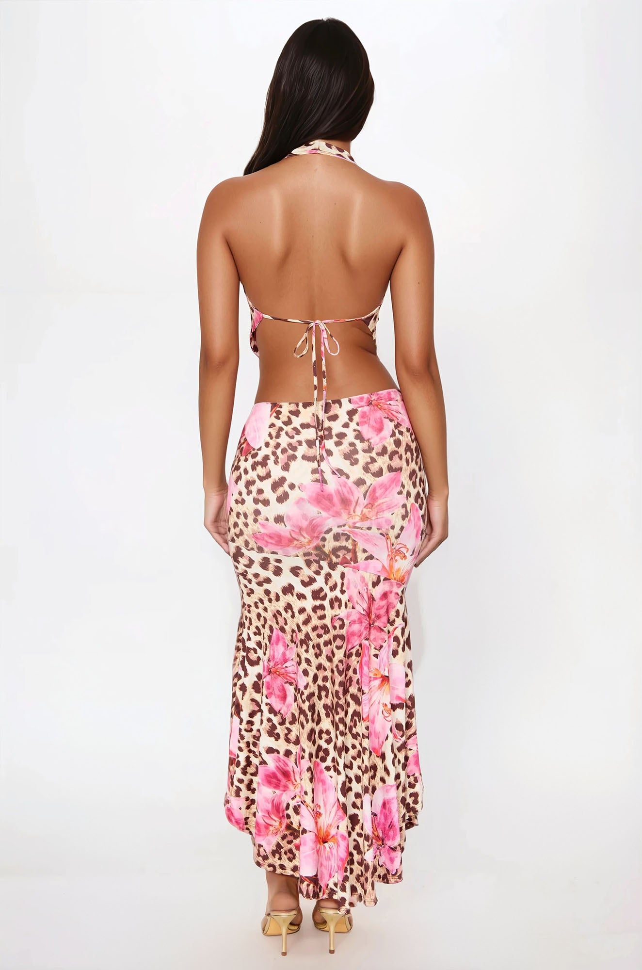 Malibu Mornings Floral Maxi Skirt Set - Pink/combo - Image 3