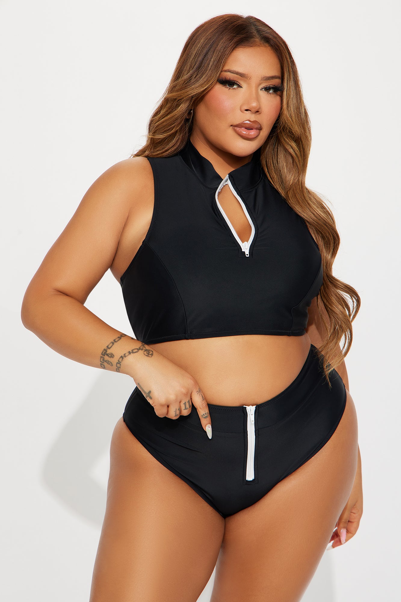 Water Sports II Tank Bikini - Black - Image 5