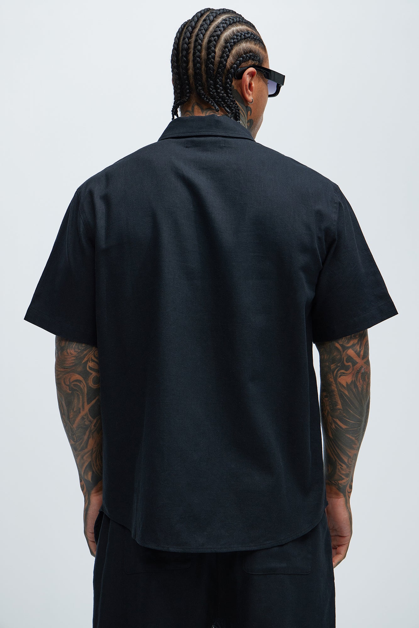 Bahamas Linen Classic Button Up Shirt - Black - Image 3