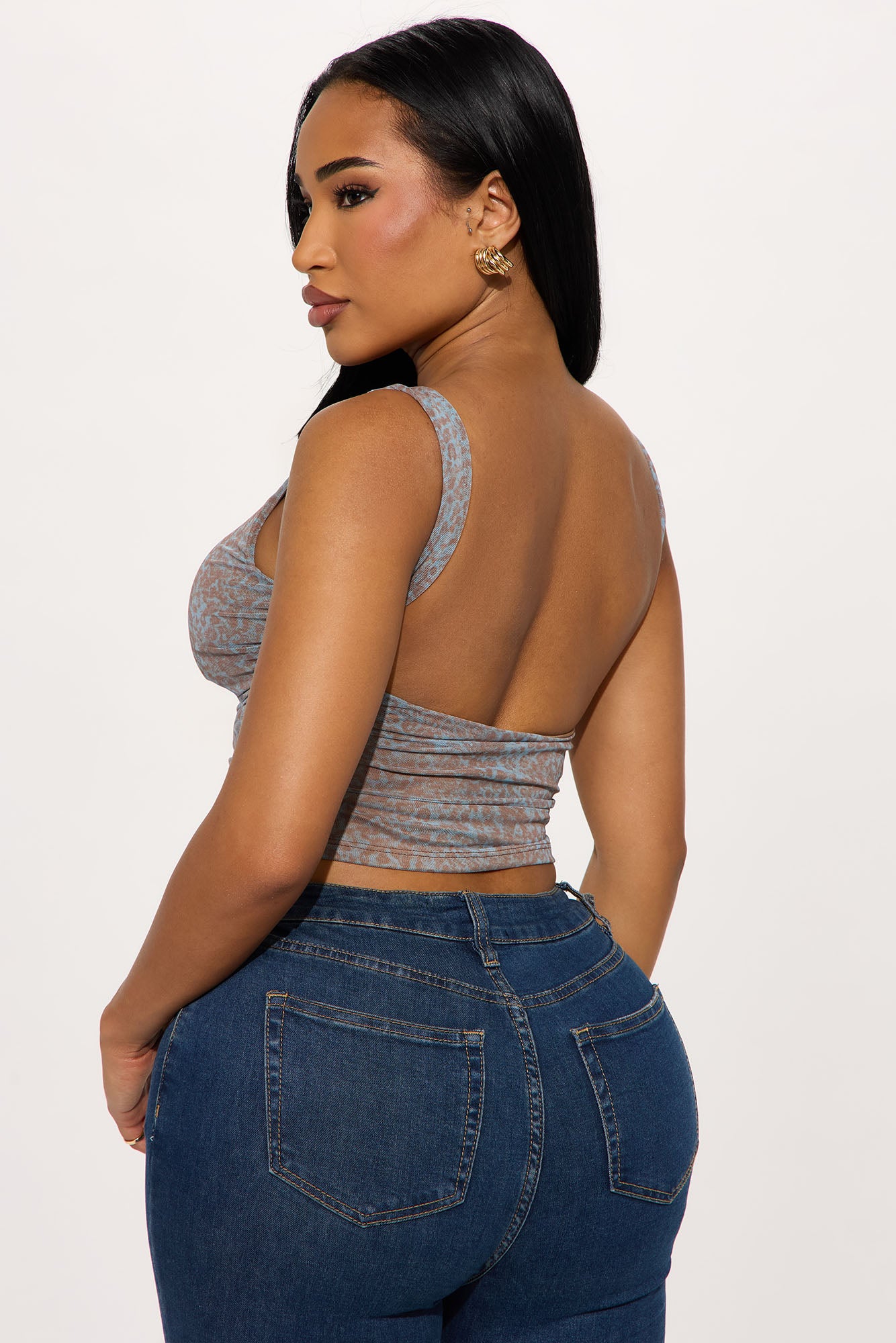 My Encounter Mesh Tank Top - Brown/combo - Image 3